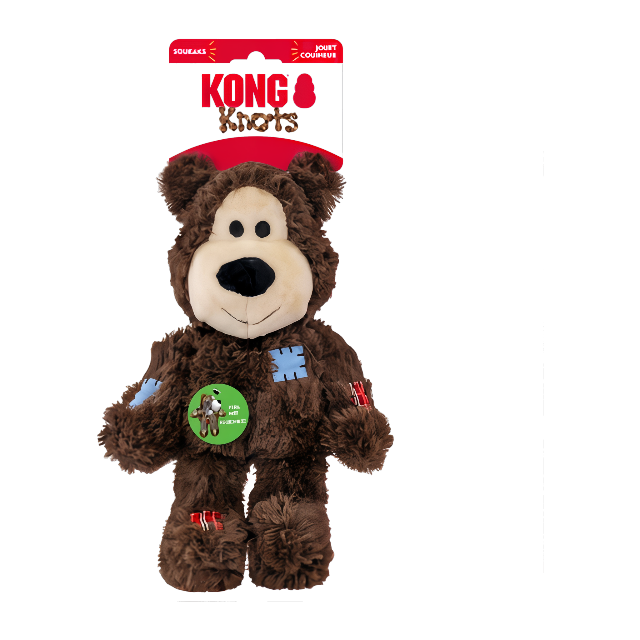 KONG Wild Knots Bear dog toy in KONG Knots retail packaging