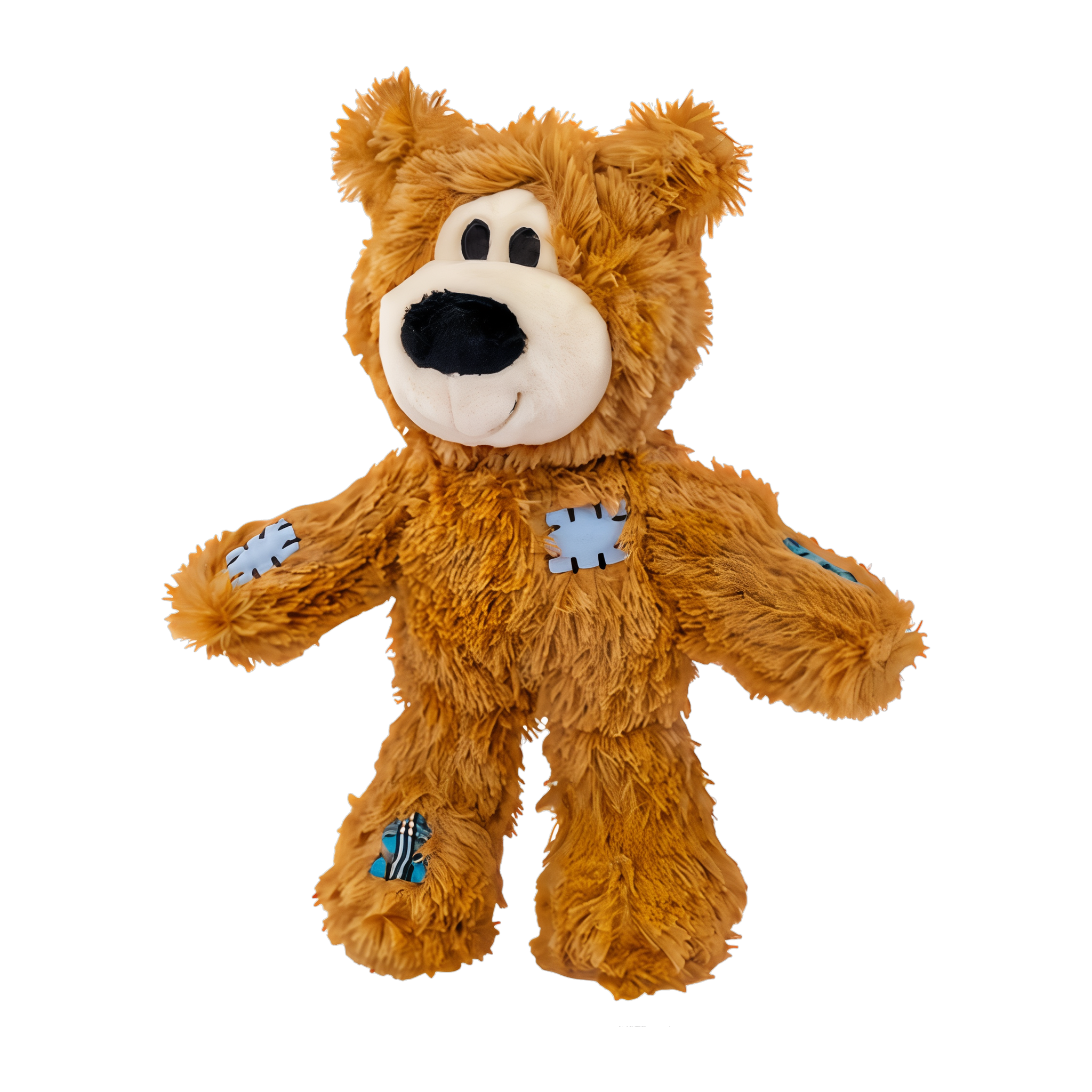 Tan KONG Wild Knots Bear with stitched patch details