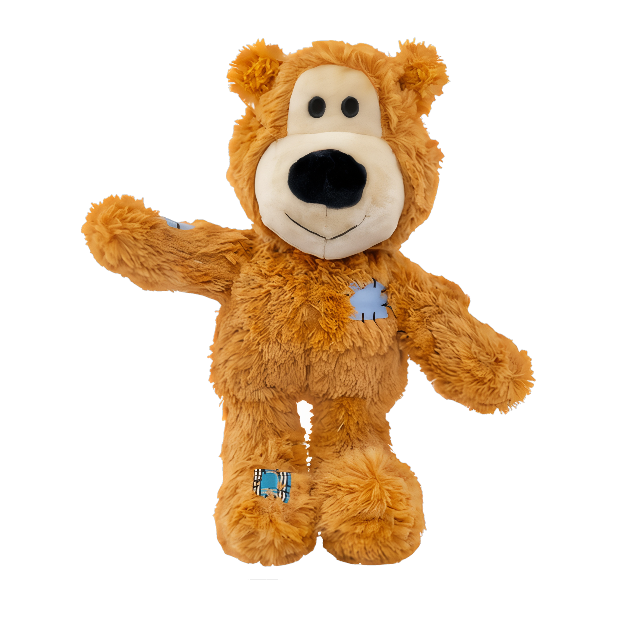 Tan X-Large KONG Wild Knots Bear standing upright