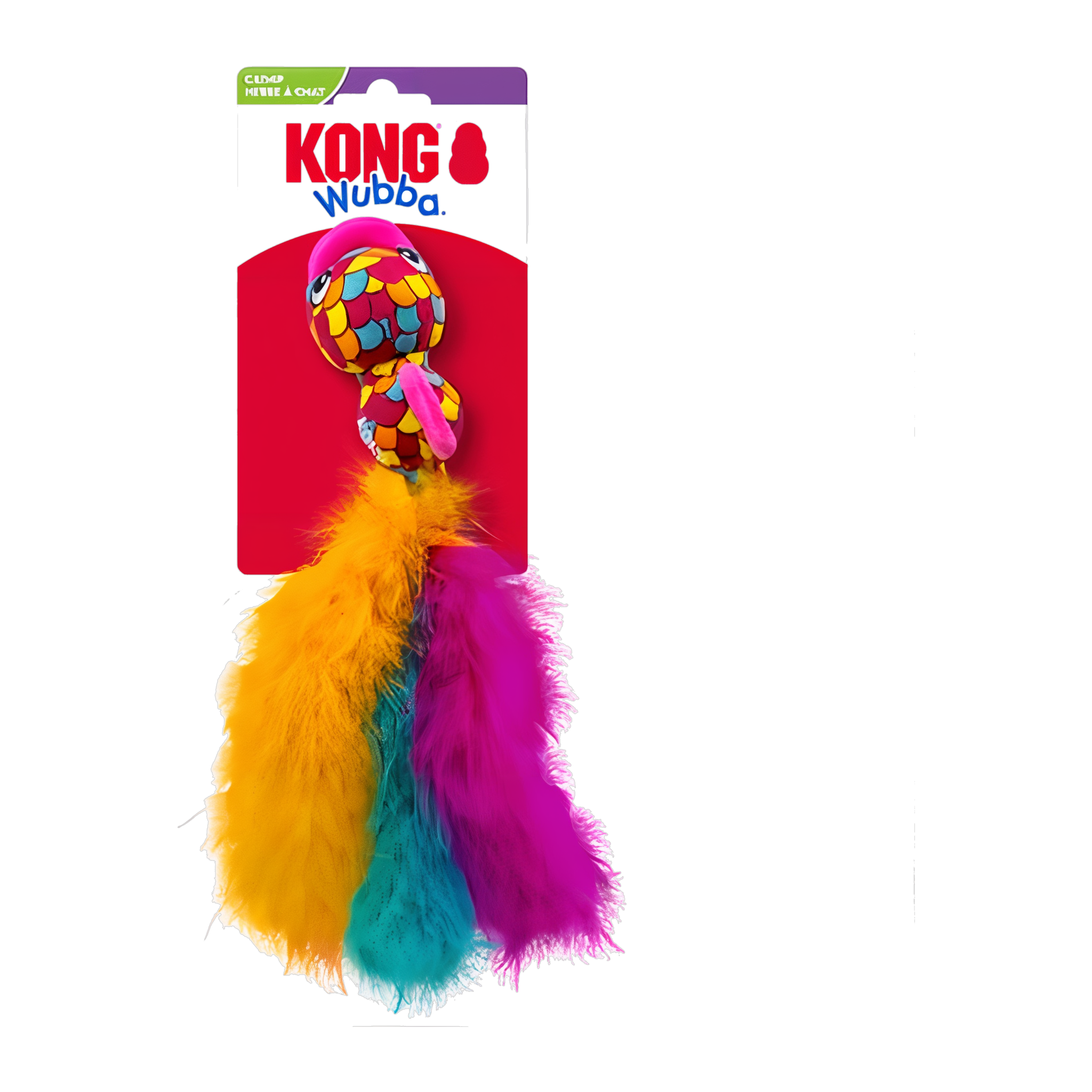 KONG Wubba Fish cat toy packaging, alternate colorway