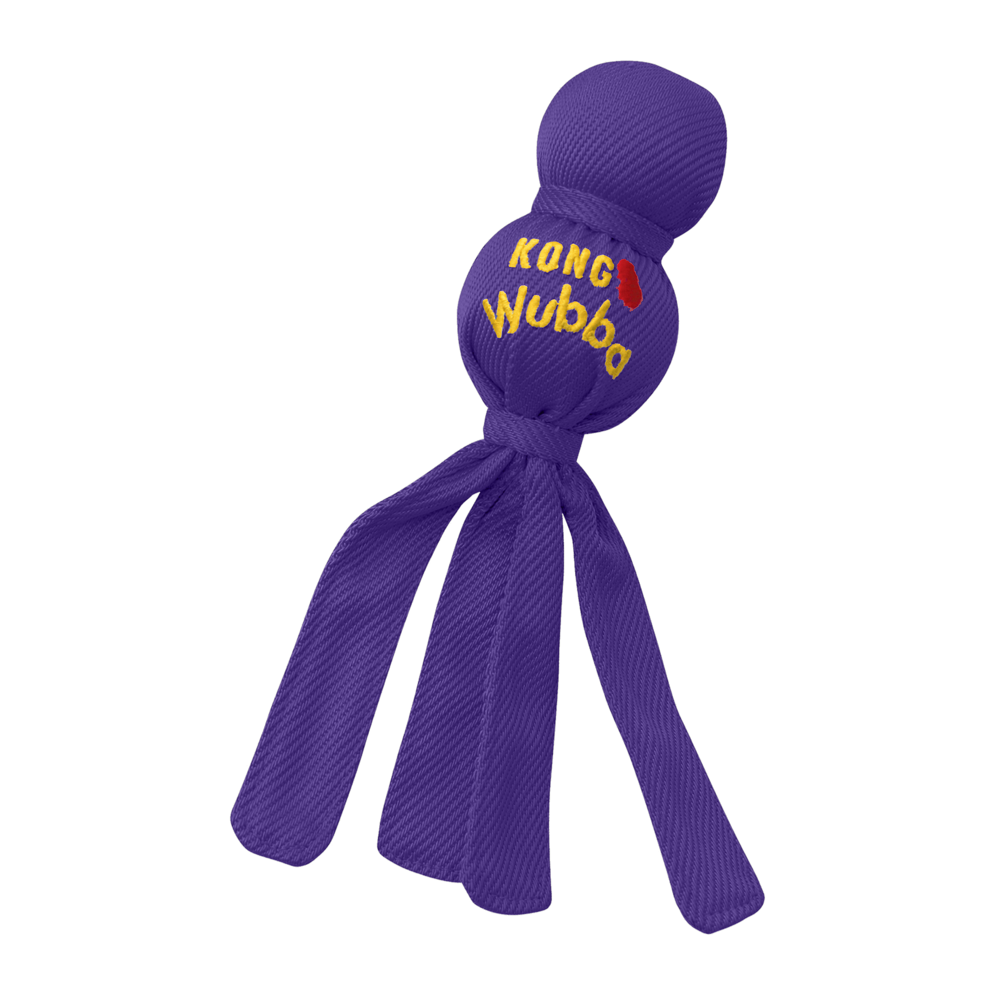KONG Wubba Small dog toy in purple with long flapping tails