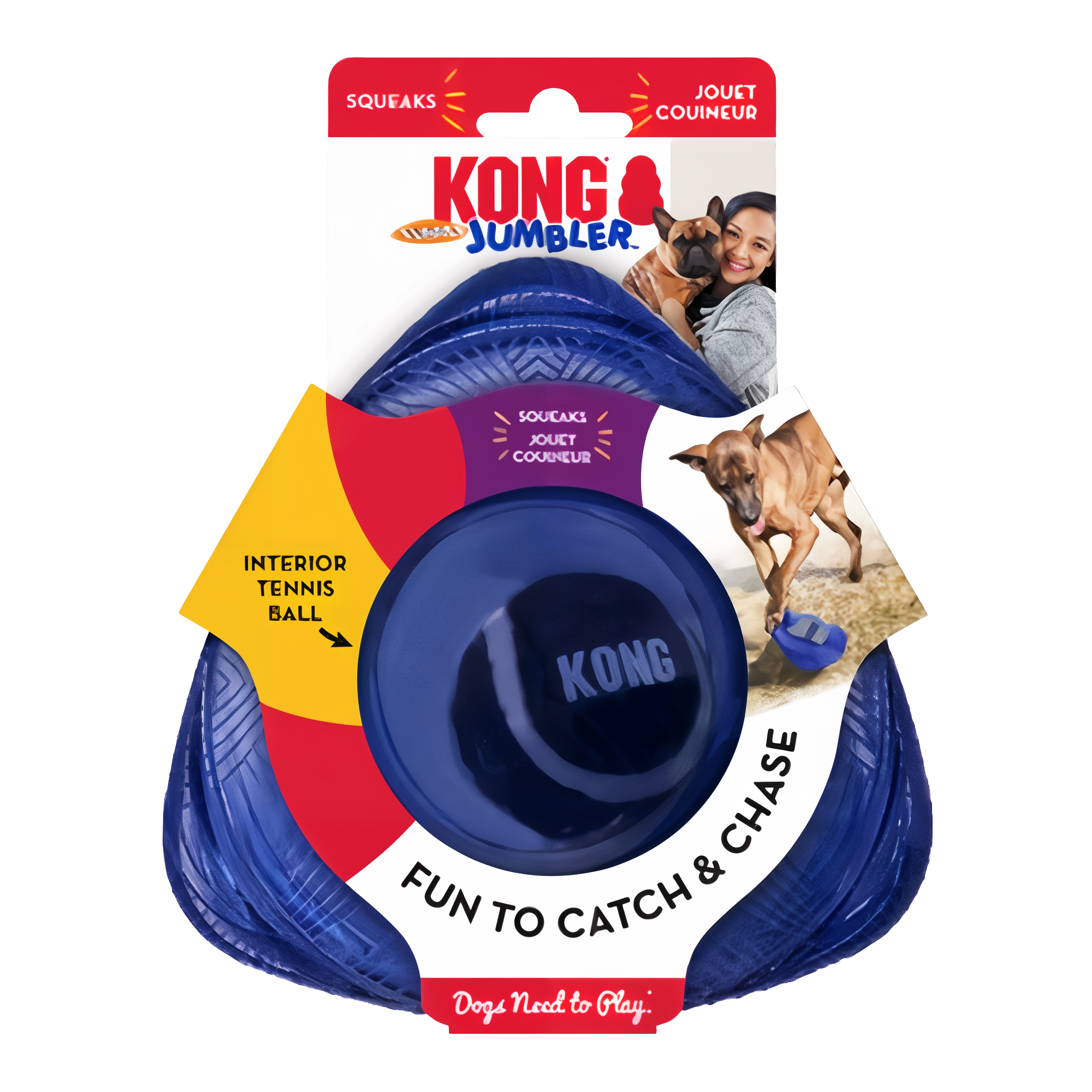 KONG Jumbler Flinger Dog Toy