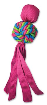 Small KONG Wubba Weave Dog Toy for training and fetching fun.