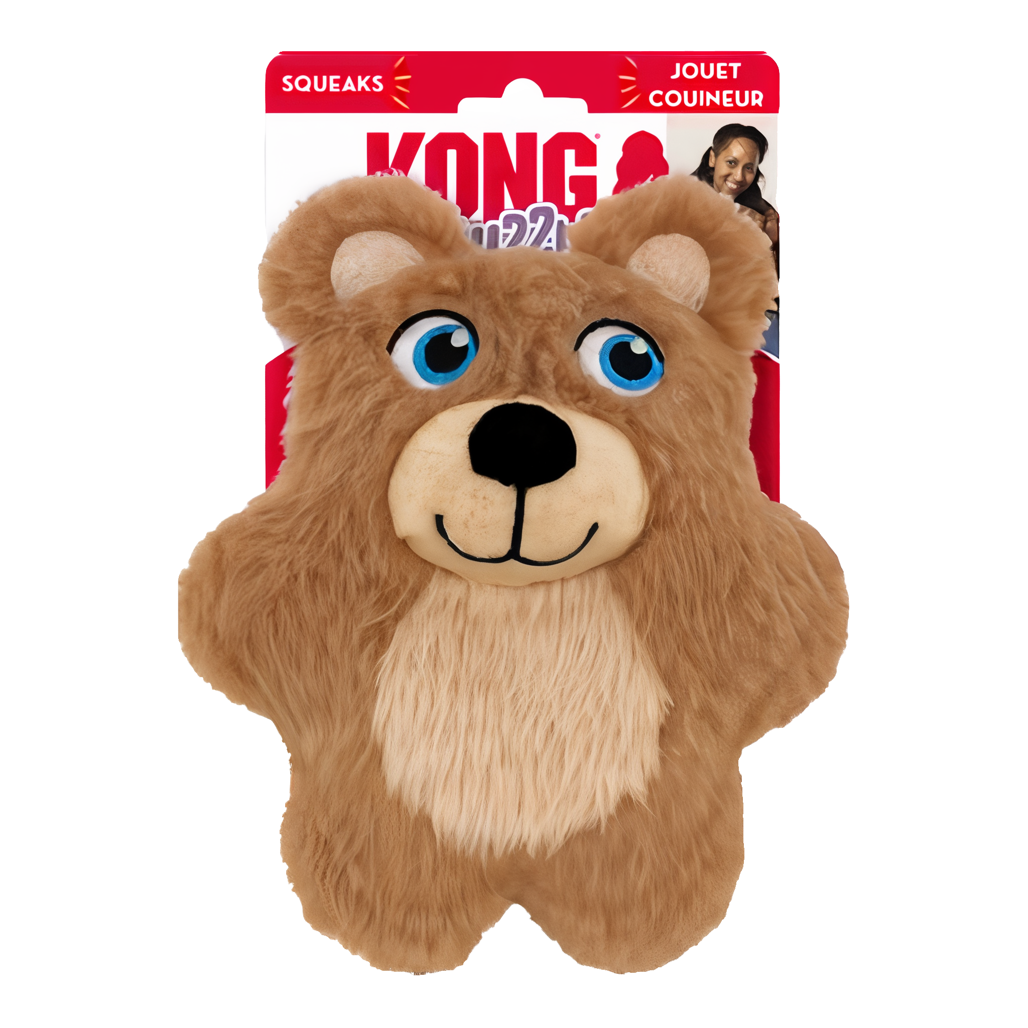 KONG Snuzzles Kiddos Teddy Bear Dog Toy