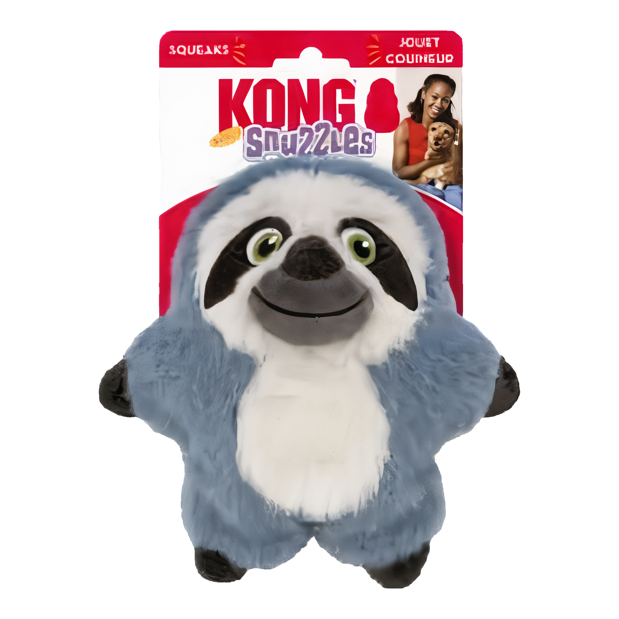 KONG Snuzzles Sloth Stuffed Dog Toy