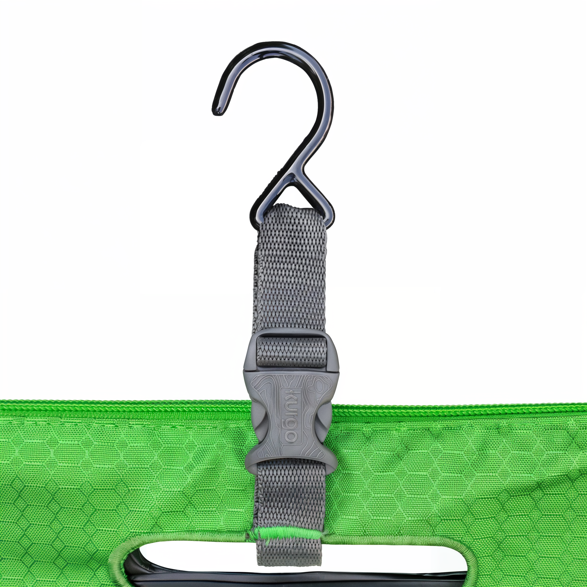 Close-up of the Kurgo Go Shower nozzle and hose