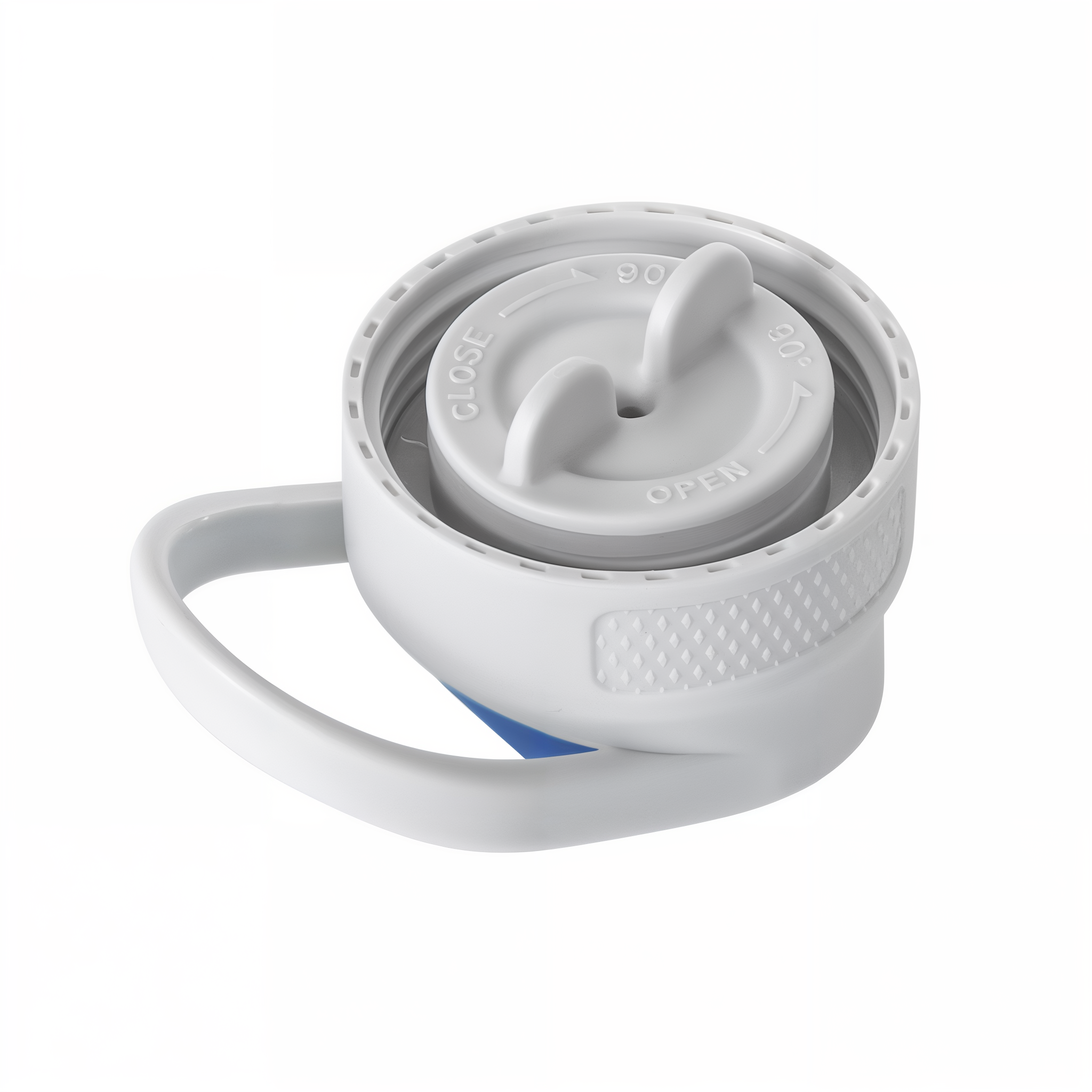 Slide-open drinking cap on the Kurgo Gourd water bottle