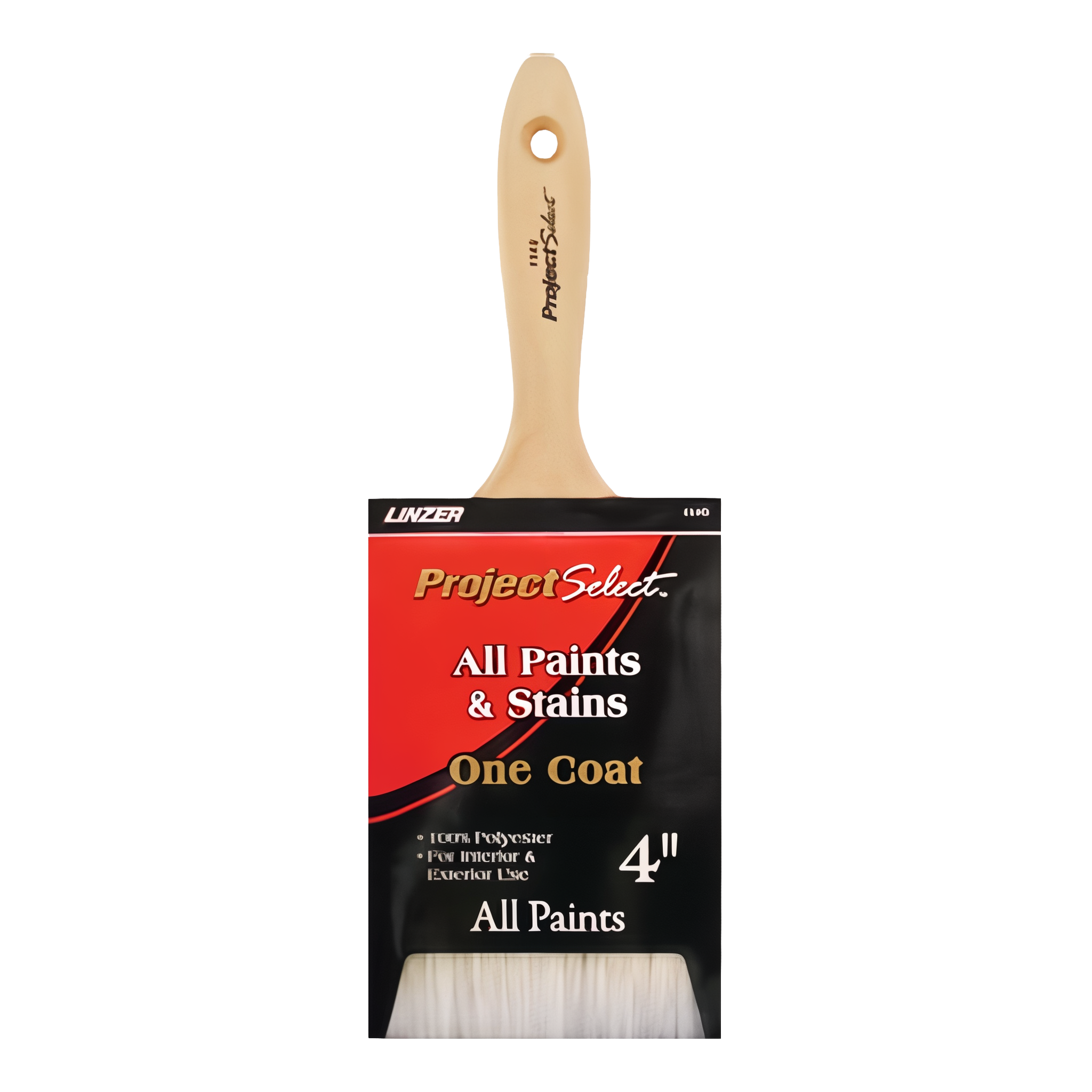 Linzer paint brush, four inch size, landscaping and paving equipment.