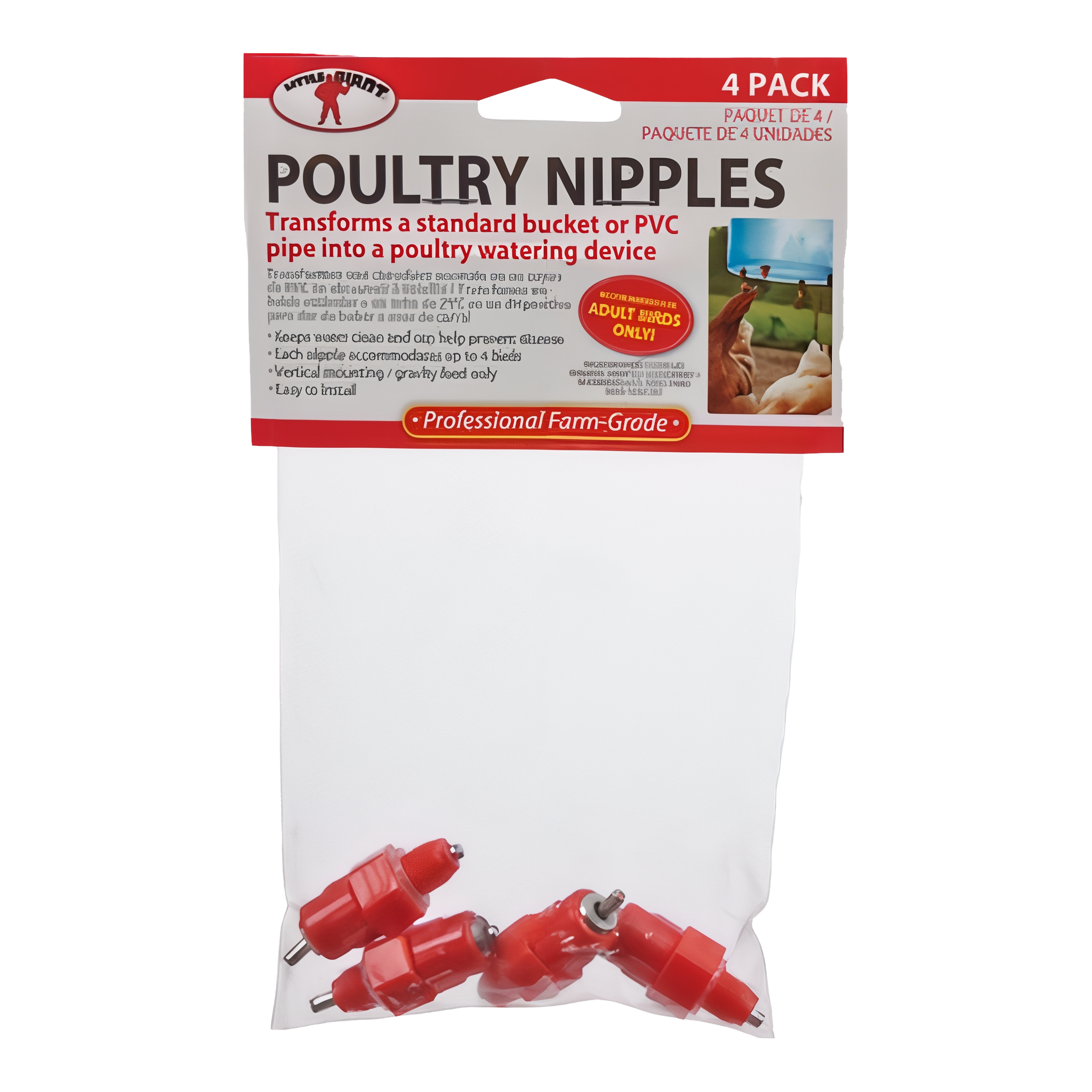Little Giant Plastic Poultry Nipples