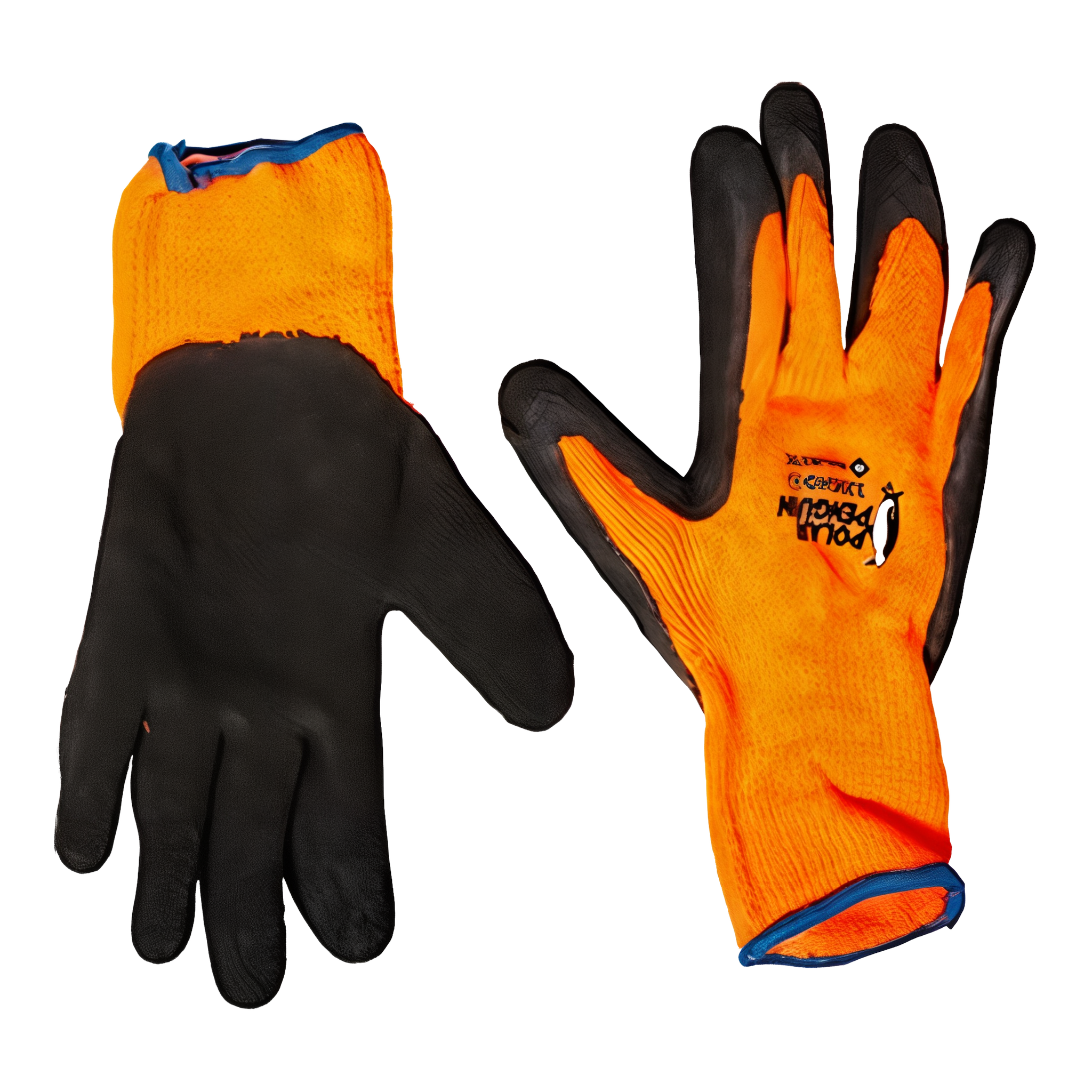 Majestic Glove Industrial Gloves Rubber Palm Winter Knit