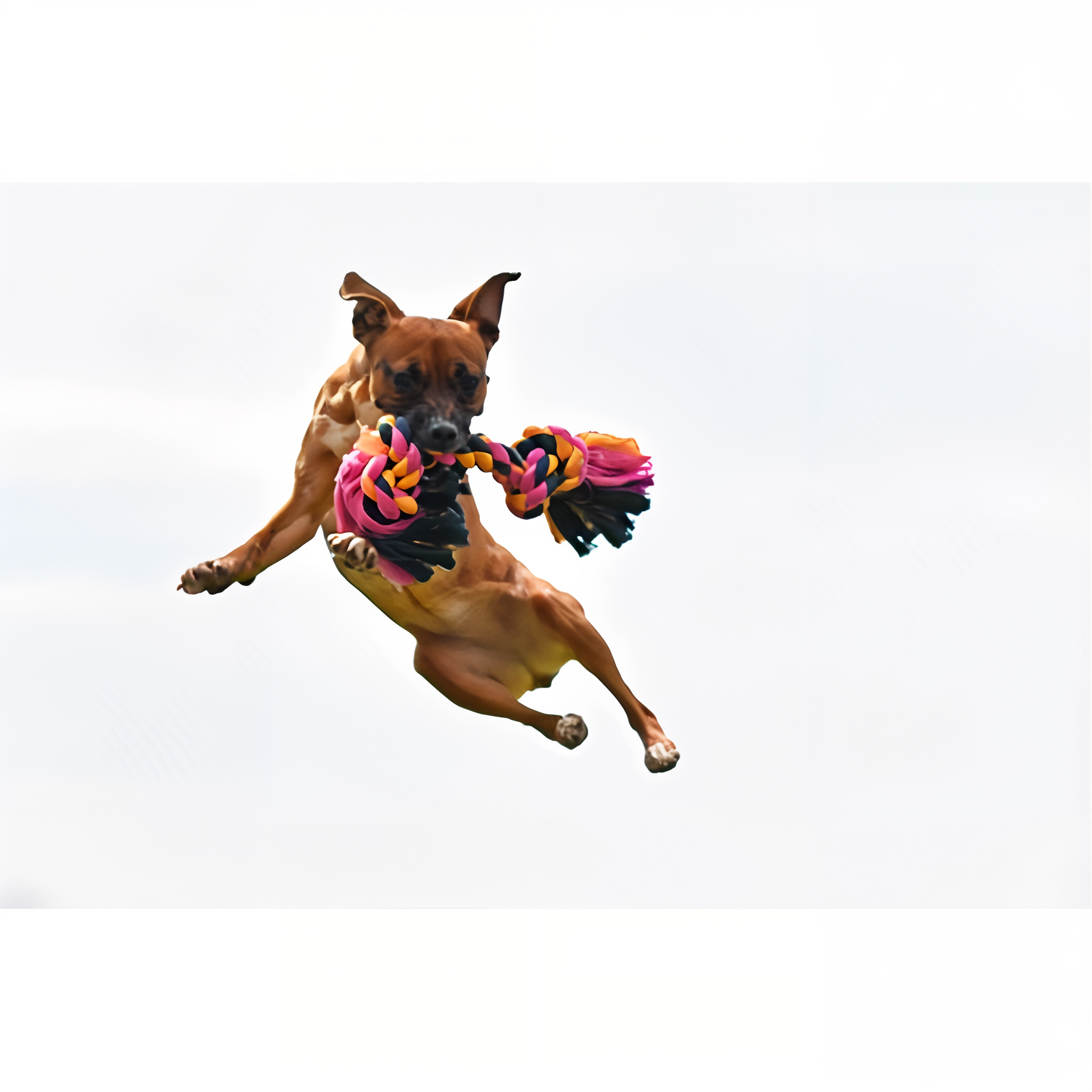 Mammoth Flossy Chews Color Rope Bone Dog Toy