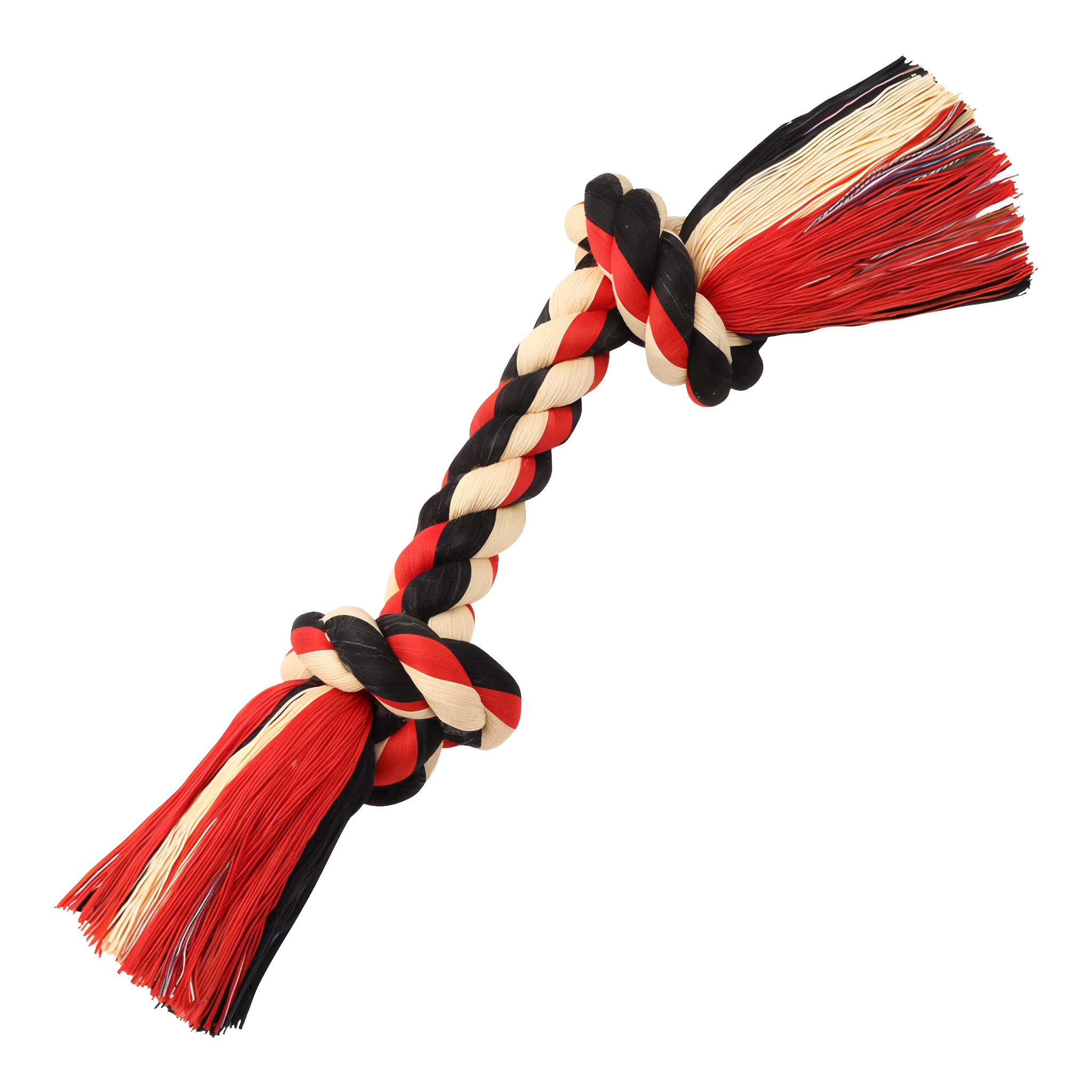 Mammoth Flossy Chews Color Rope Bone Dog Toy Medium 12"