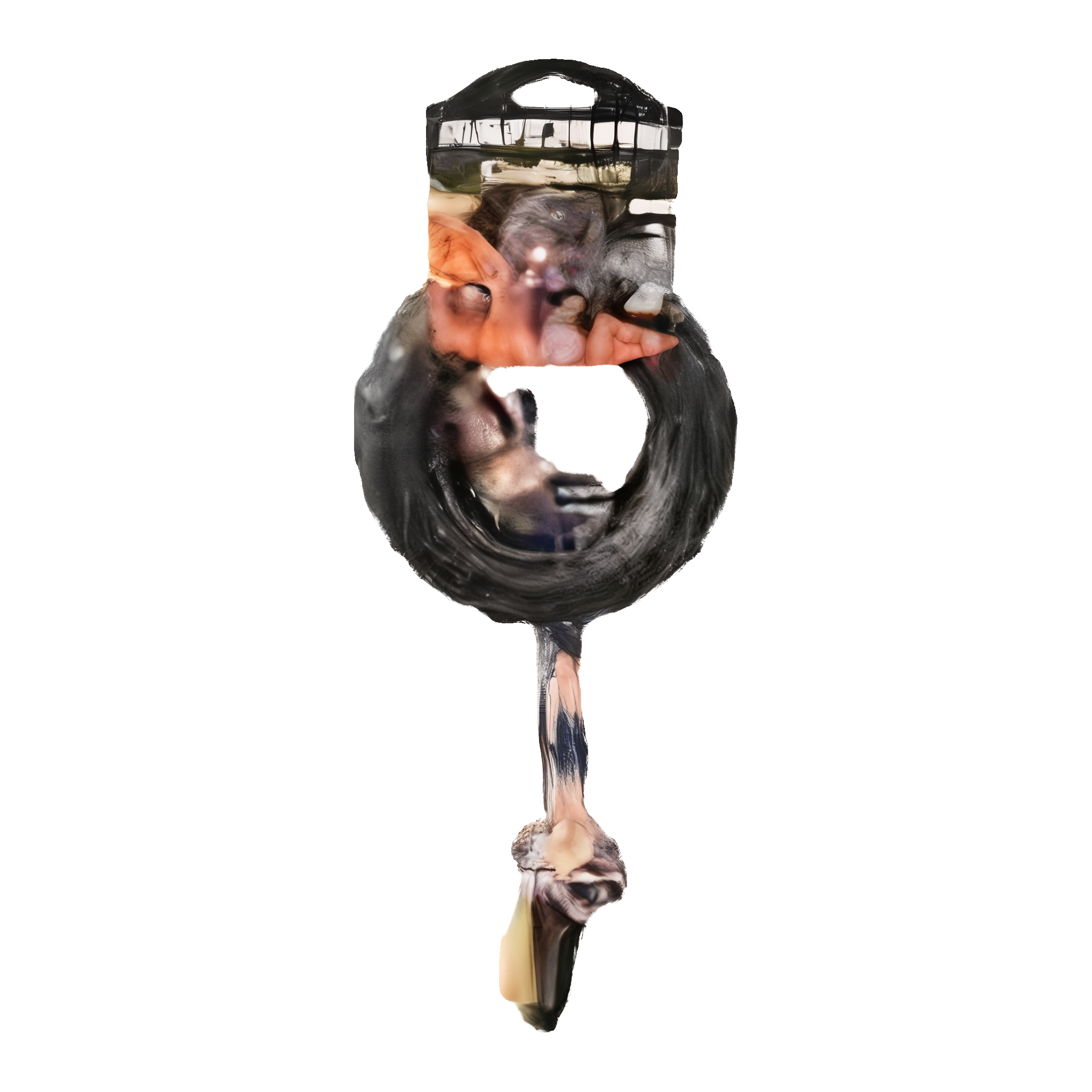 Mammoth TireBiter II with Cotton-Poly Rope Dog Toy Small 3.75"