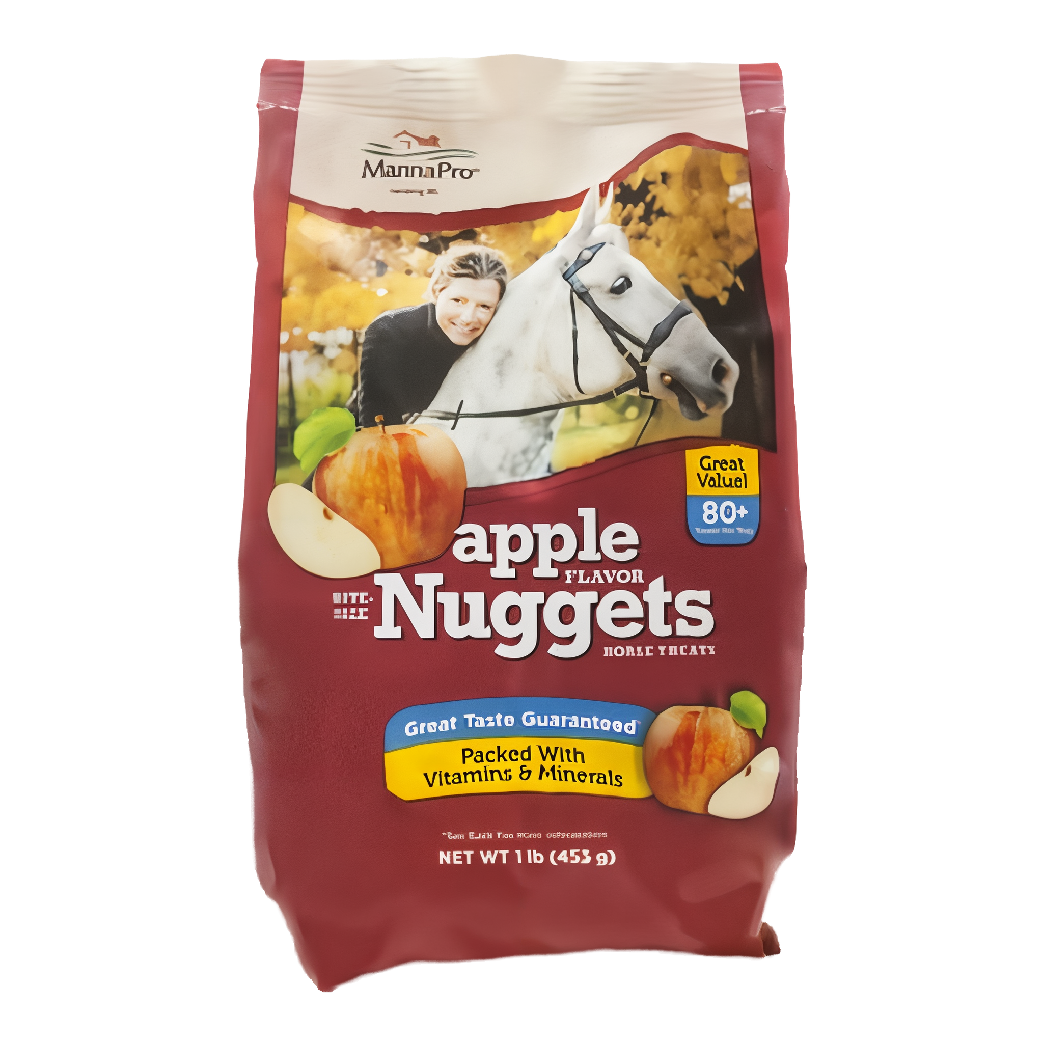 Manna Pro Apple Flavored Bite-Sized Nuggets Horse Treats