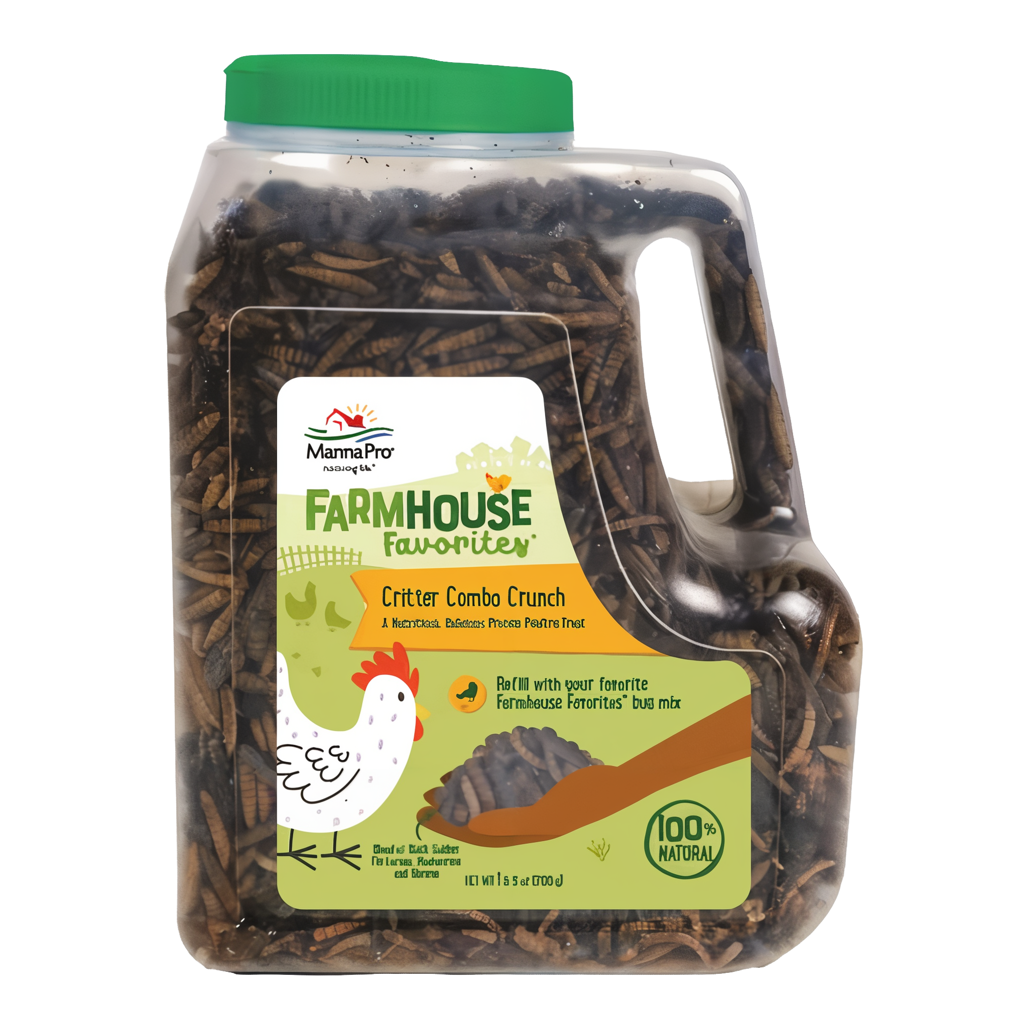 Manna Pro Farmhouse Favorites Critter Combo Crunch Jug