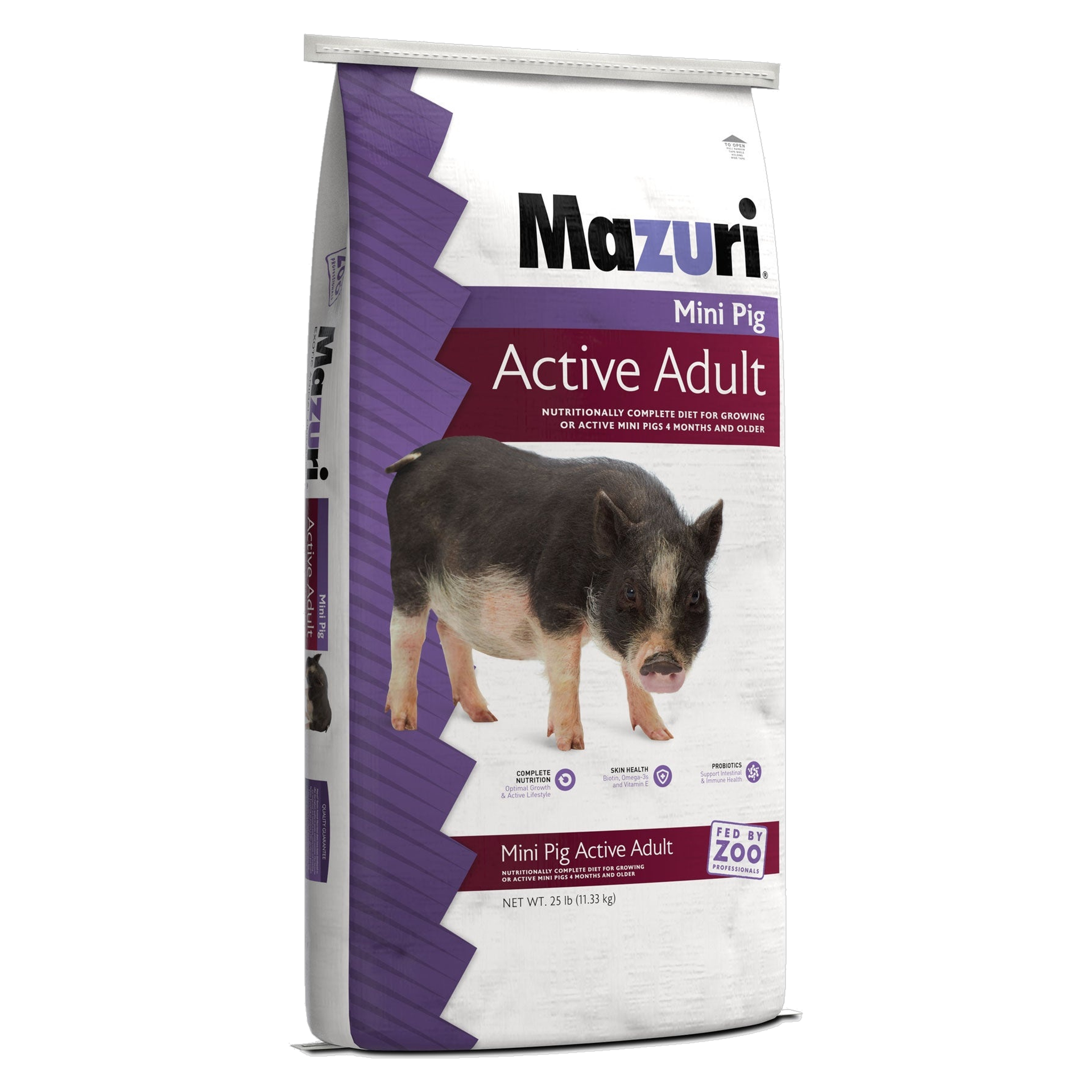 Mazuri Mini Pig Active Adult bag angled view