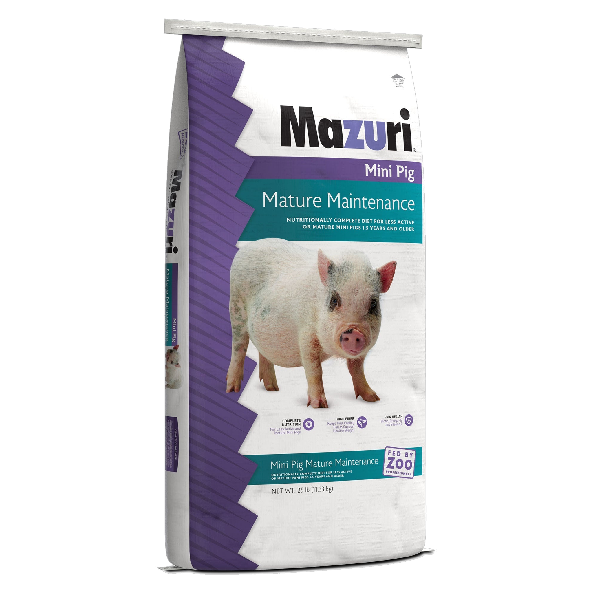 Mazuri Mini Pig Mature Maintenance bag angled view