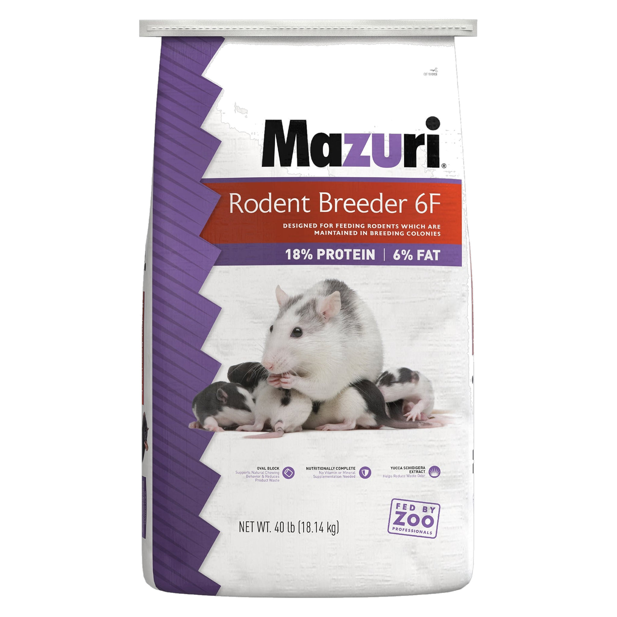 Mazuri Rodent Breeder 6F bag #40 LB