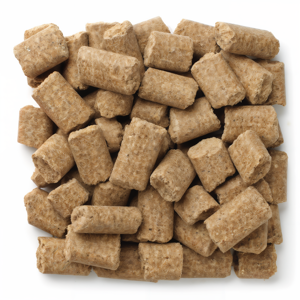 A close-up of Mazuri Rodent Breeder 6F pellets