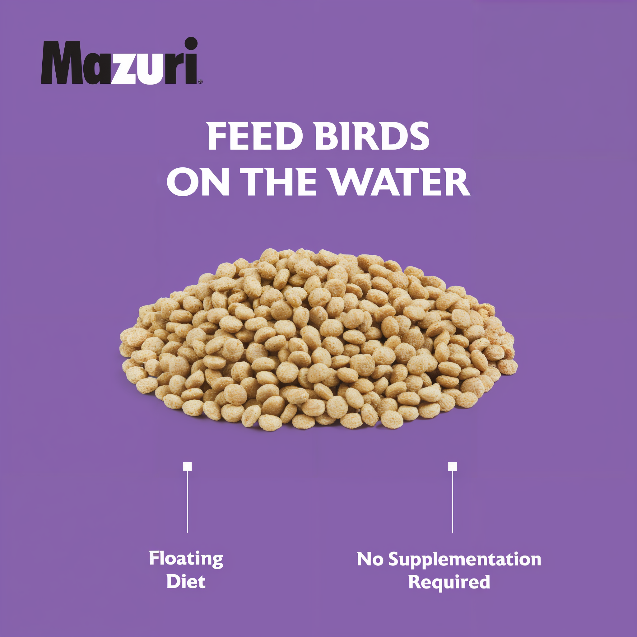 A close-up of Mazuri Waterfowl Maintenance Diet pieces