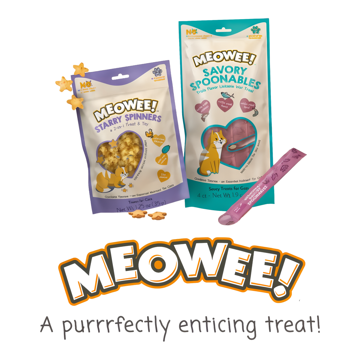 Meowee! Savory Slices Triple Flavor Cat Treats 4 oz -- other