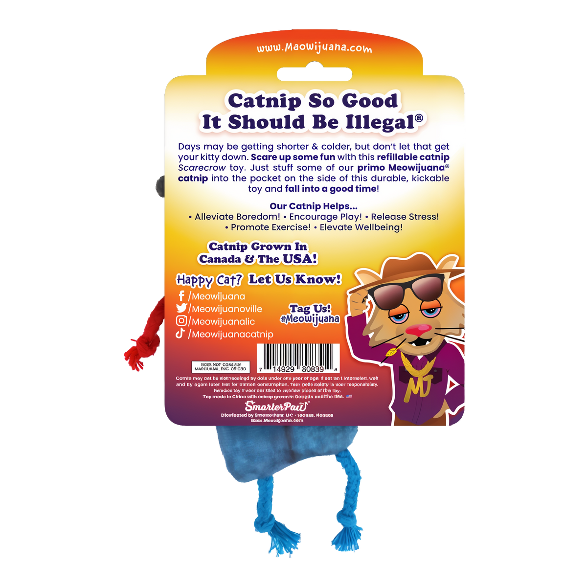 Get Spooked Scarecrow package back with catnip benefits
