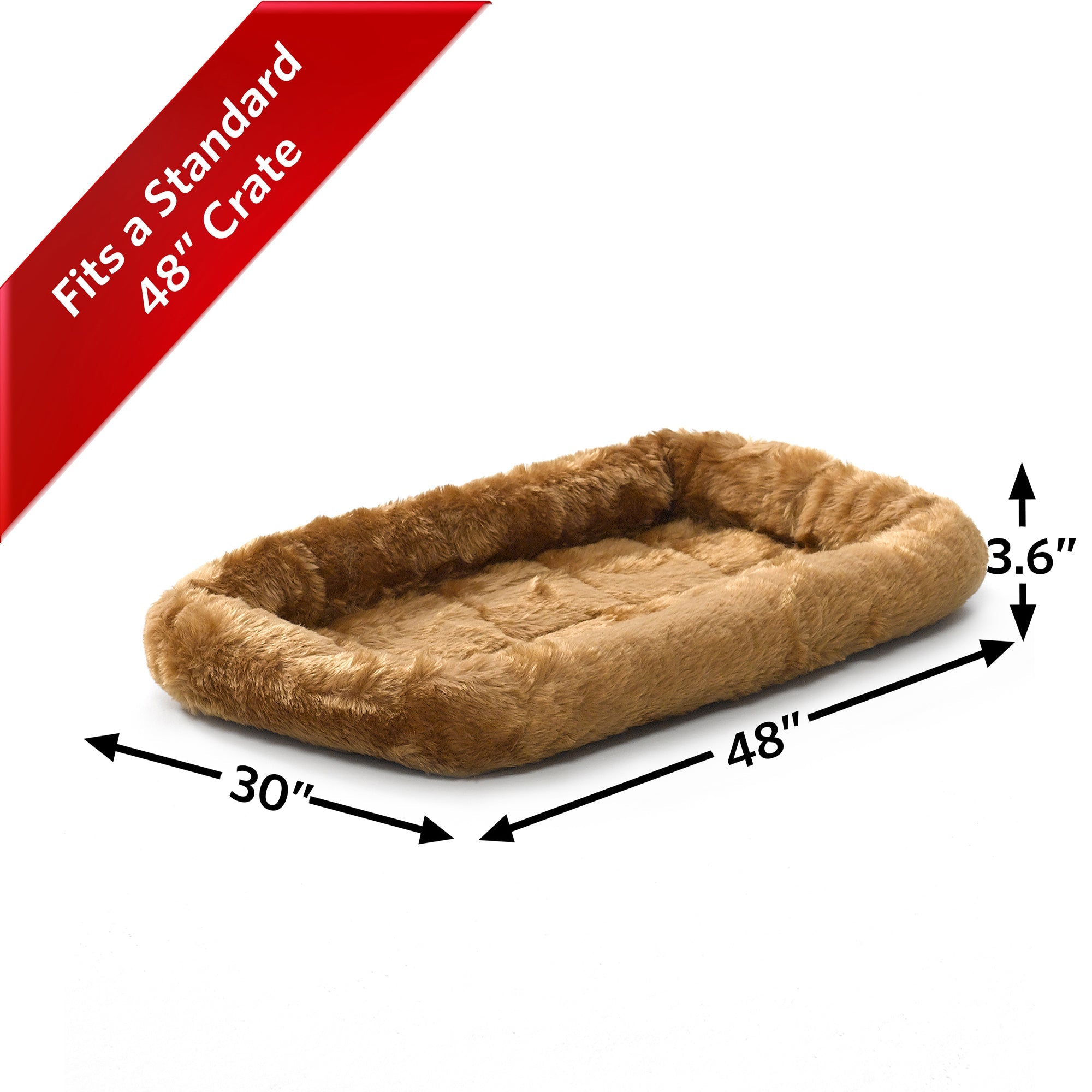 MidWest QuietTime Pet Bed Cinnamon sizing #Cinnamon#48"