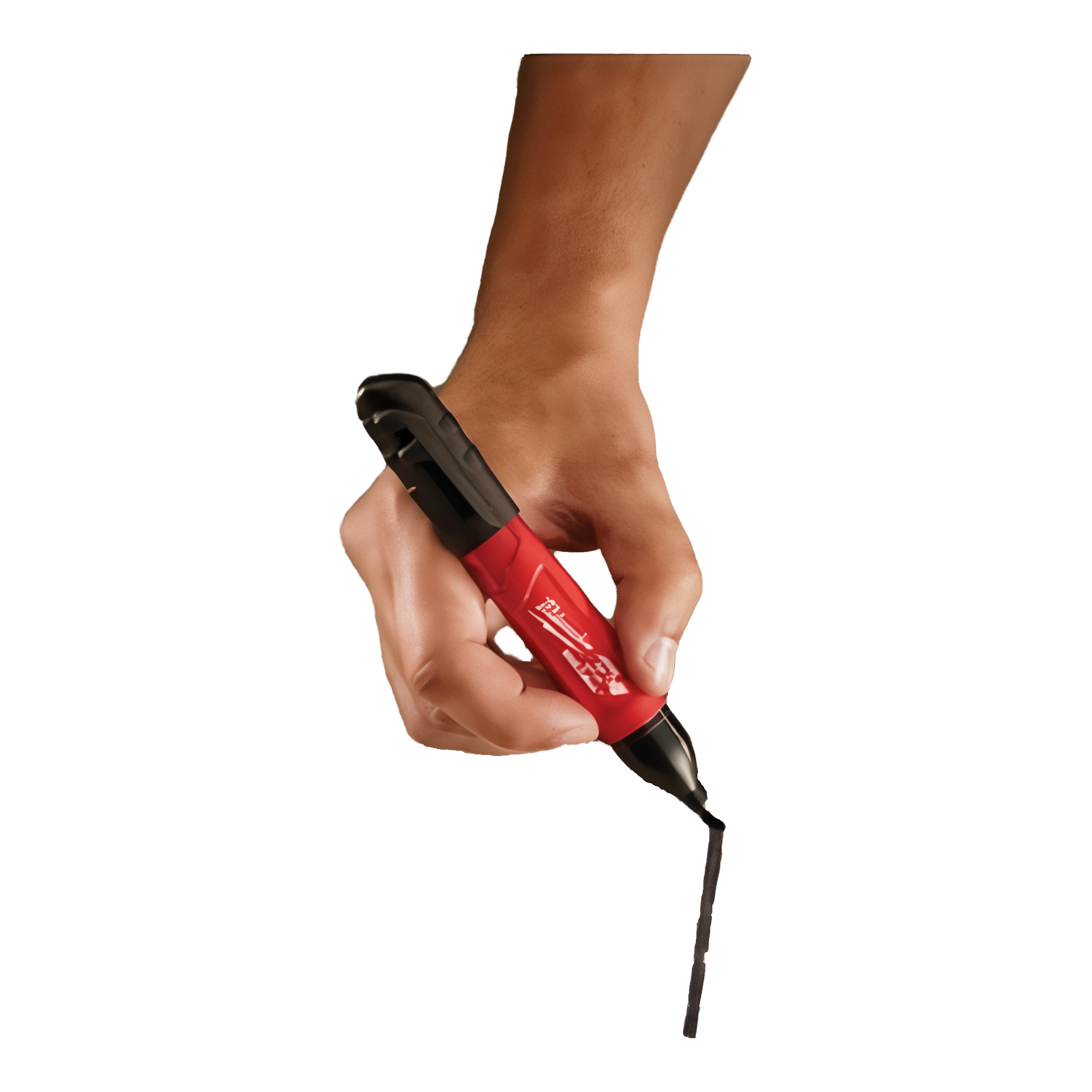 Milwaukee INKZALL Black Chisel Tip Marker - jobsite use marking on wood