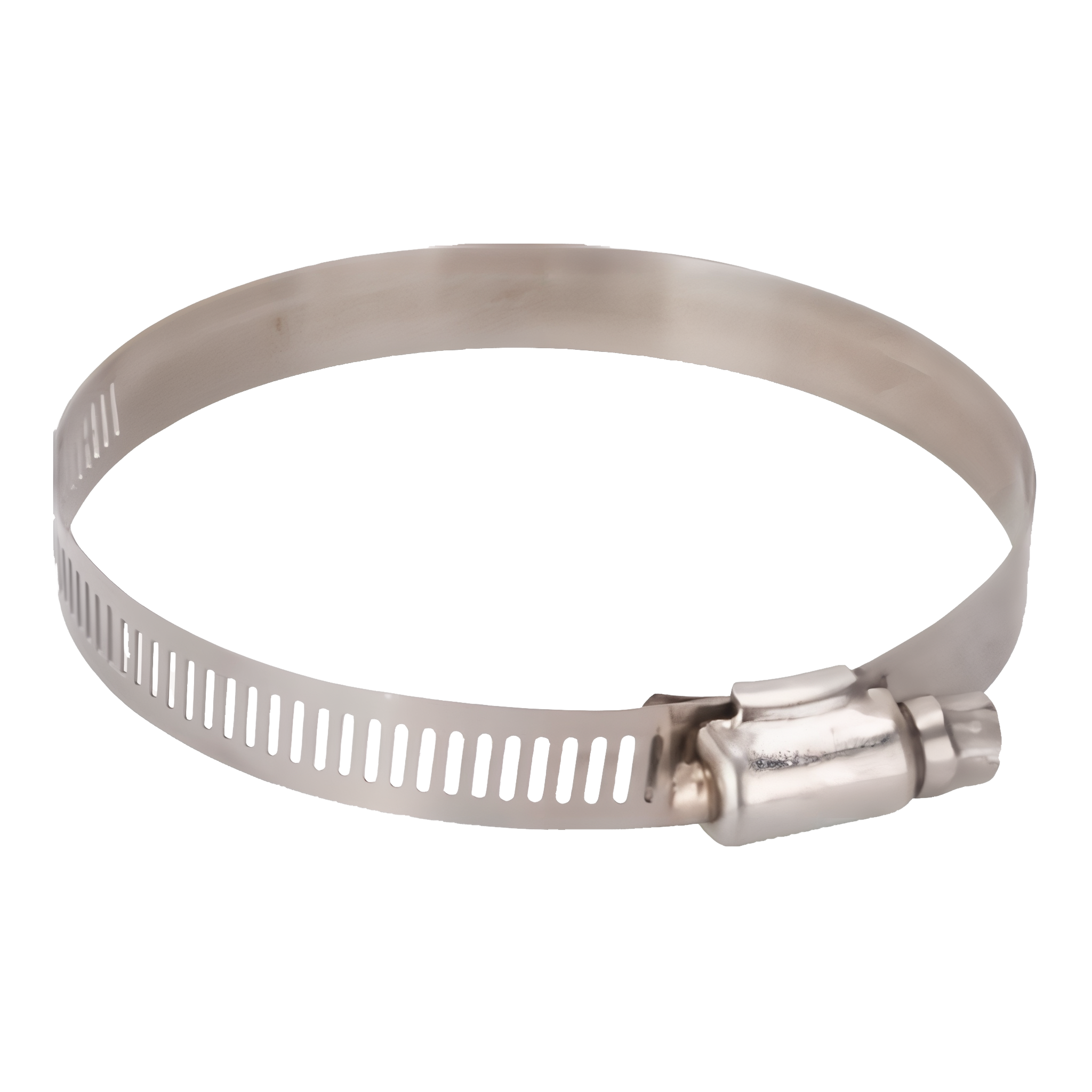 Mintcraft Interlocked Stainless Steel Hose Clamp, No. 52 size (2-13/16 to 3-3/4 in range), worm-gear drive
