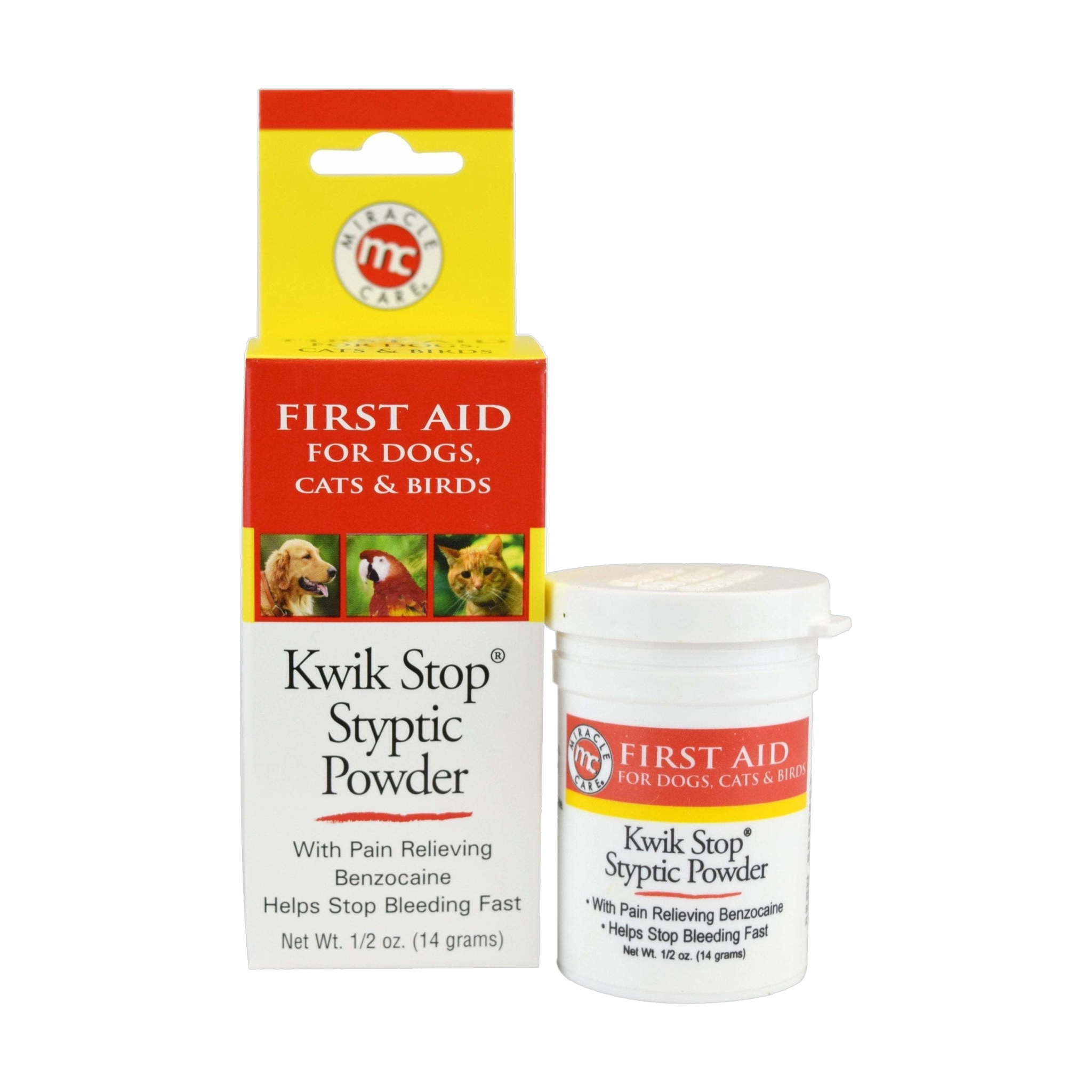Miracle Care Kwik Stop Styptic Powder #1/2 OZ