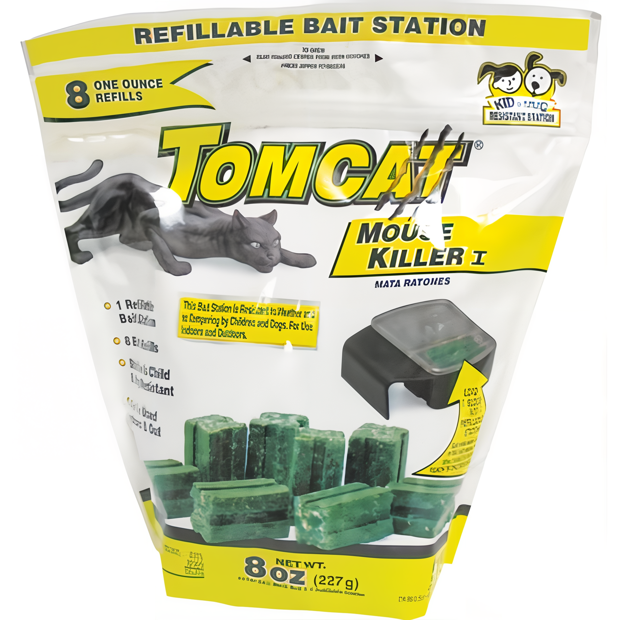 Motomco D-Tomcat Mouse Killer Refillable Bait Station