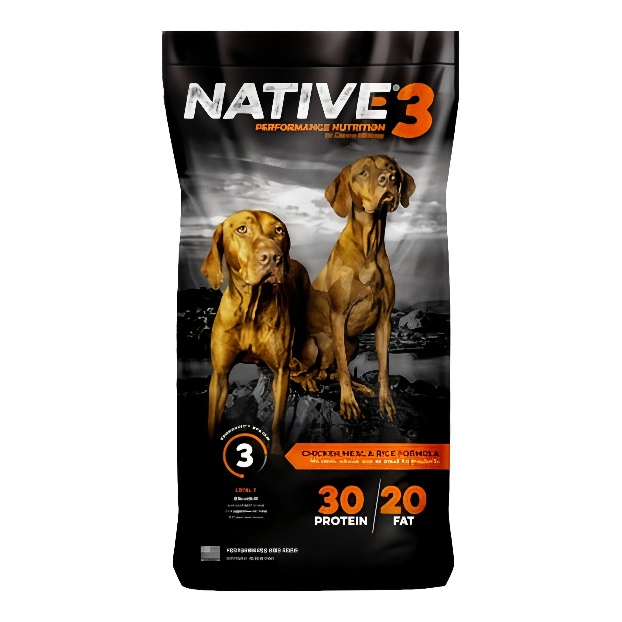 Native Performance Dog Food Level 3 Chicken Meal & Rice Formula