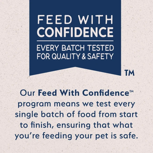 Natural Balance brand promise for Limited Ingredient Reserve Grain Free Duck & Potato Recipe Wet Dog Food: veterinarian recommended, no artificial flavors or colors, every batch tested under the Feed With Confidence program