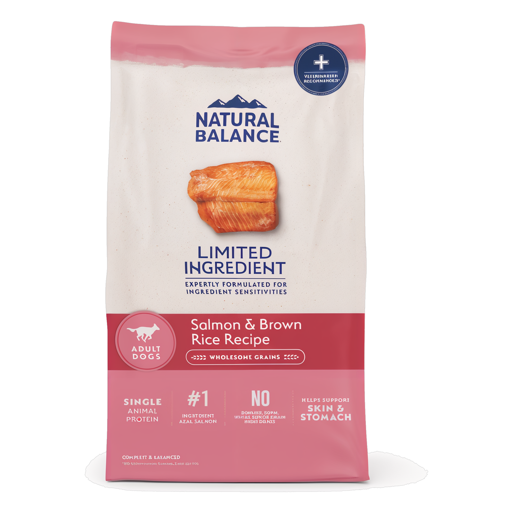 Natural Balance Limited Ingredient Salmon & Brown Rice Recipe Dry Dog Food, 24 lb bag