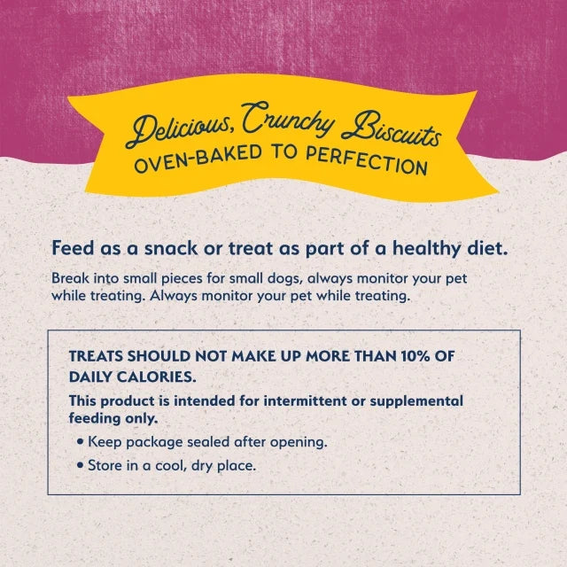 Daily feeding guidelines chart for Rewards Crunchy Biscuits With Real Venison Dog Treats