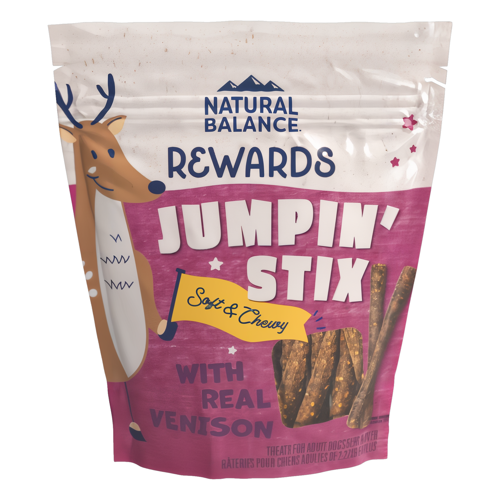 Natural Balance Rewards Jumpin' Stix With Real Venison Dog Treats, 4 oz