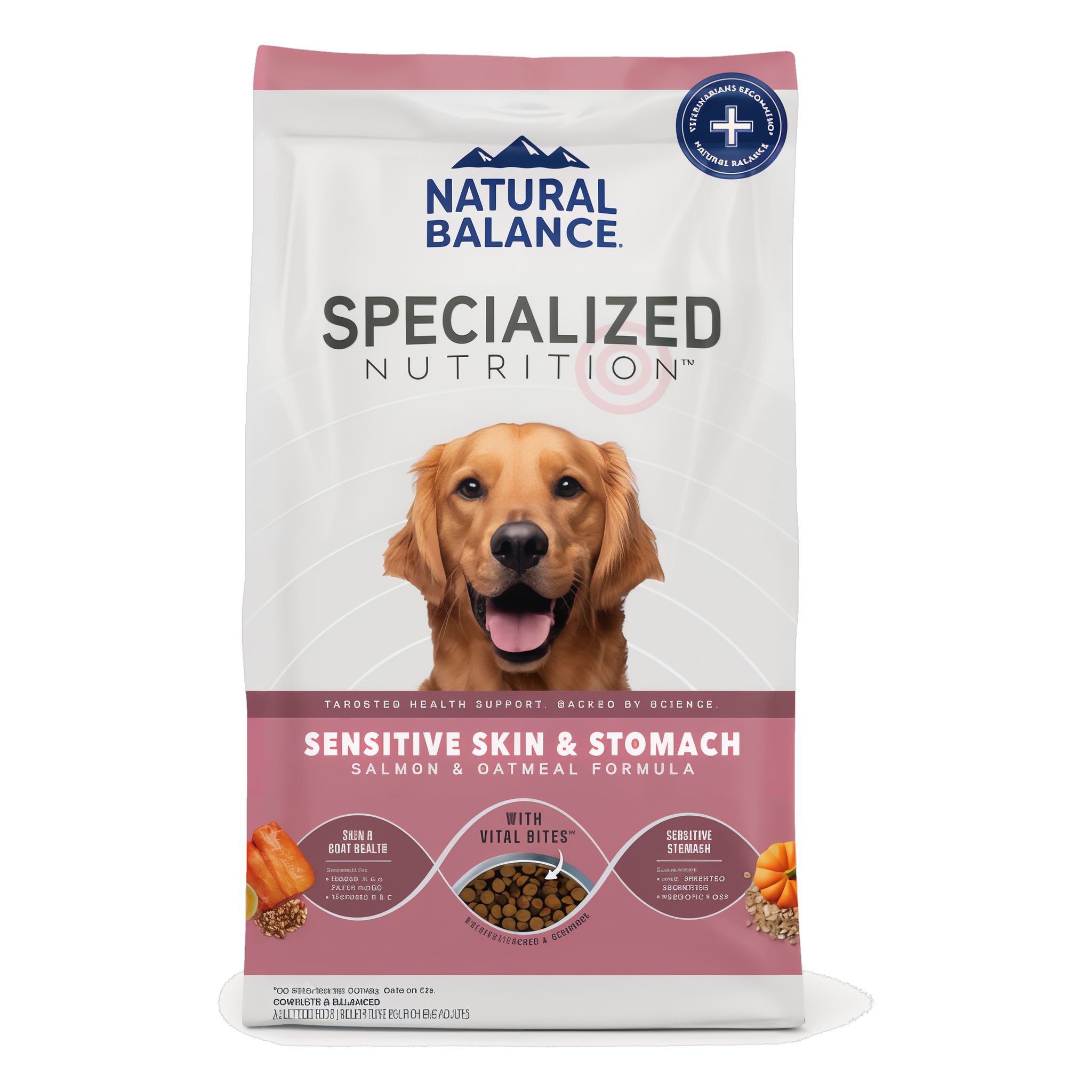 Natural Balance Specialized Nutrition Sensitive Skin & Stomach Salmon & Oatmeal Formula Dry Dog Food, 22 lb bag