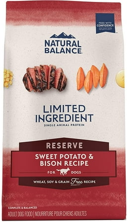 Natural Balance Limited Ingredient Adult Grain-Free Dry Dog Food Reserve Sweet Potato & Bison Recipe