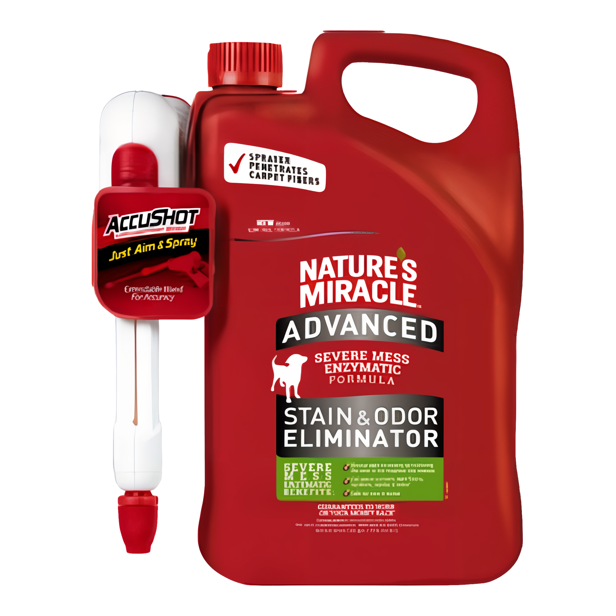 Nature's Miracle Advanced Dog Stain & Odor Eliminator AccuShot Continuous Power Sprayer