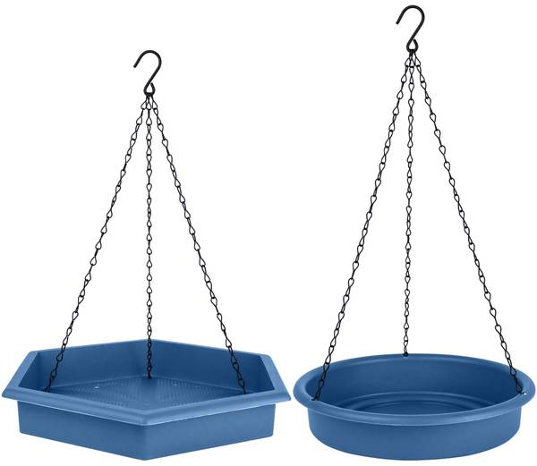 Nature's Way Bird Products Combo Cafe 2 in 1 Recycled Bird Bath and Tray Bird Feeder