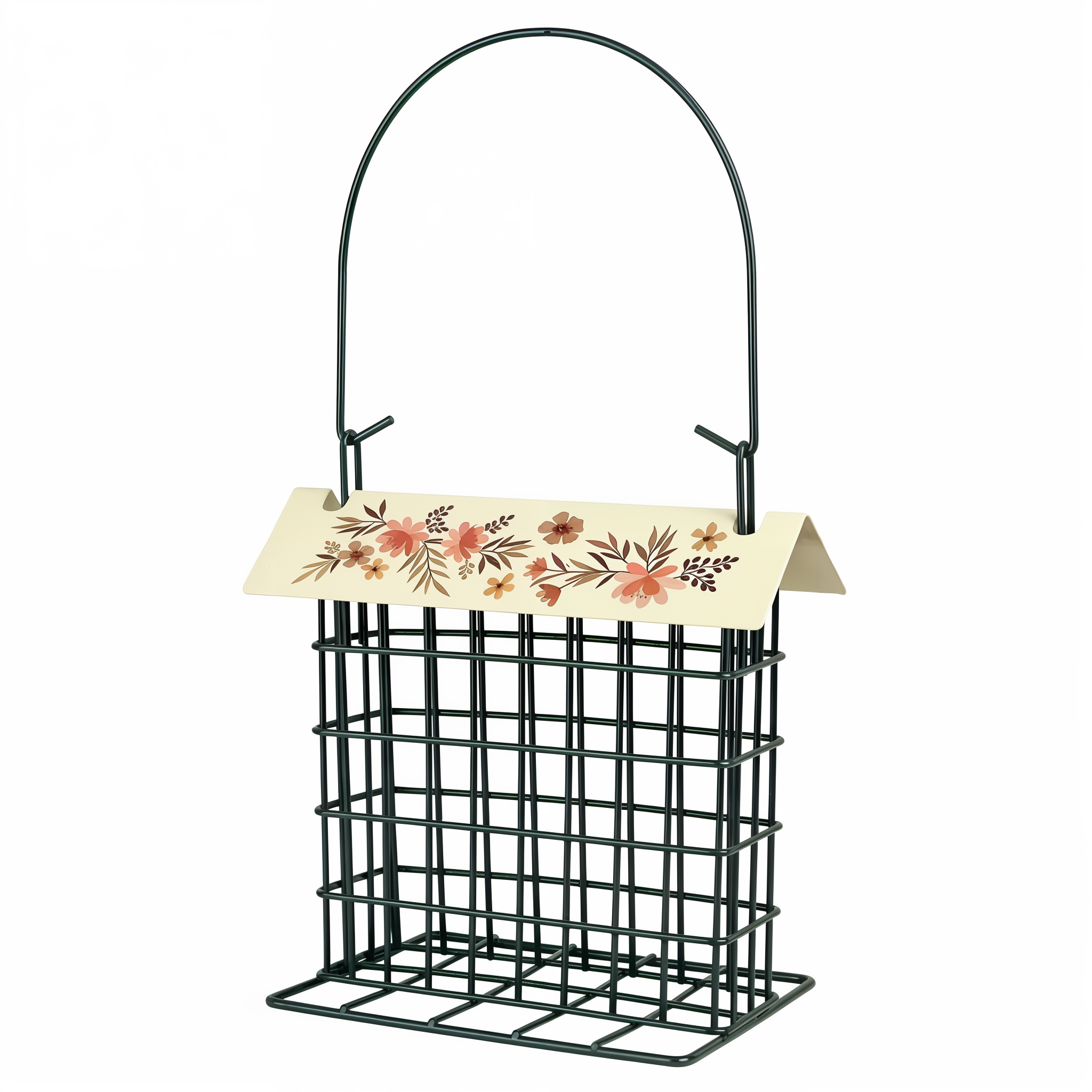 Decorative Metal Suet Cage Bird Feeder