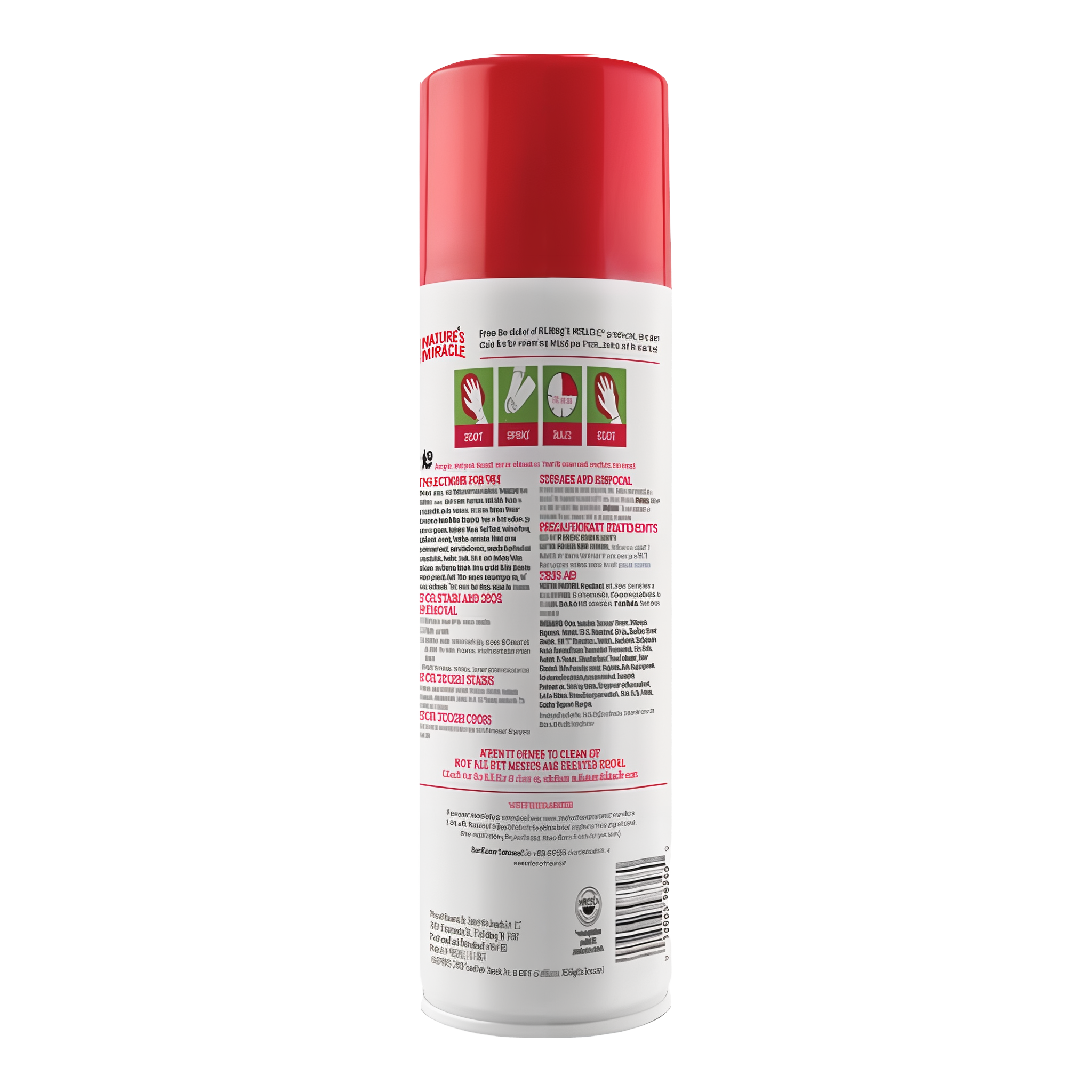 Nature's Miracle Advanced Stain and Odor Eliminator Foam Dog adv dog sofoam g02 back