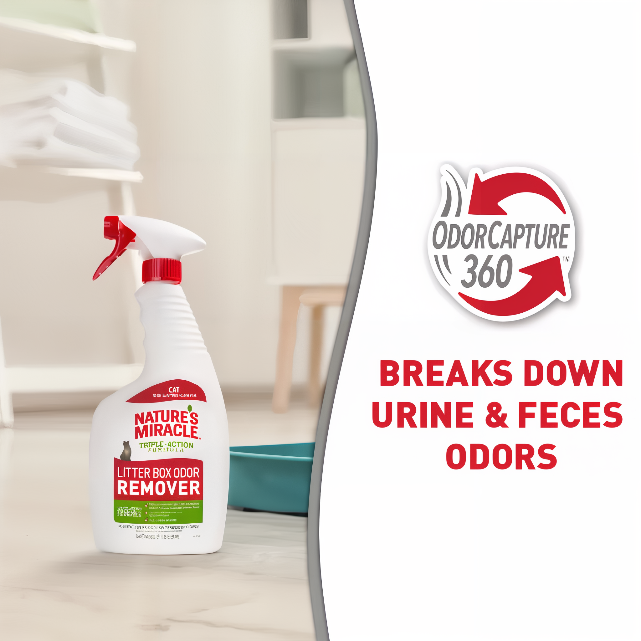 Nature's Miracle Unscented Litter Box Odor Destroyer litter box odor destroyer g08 feature lores