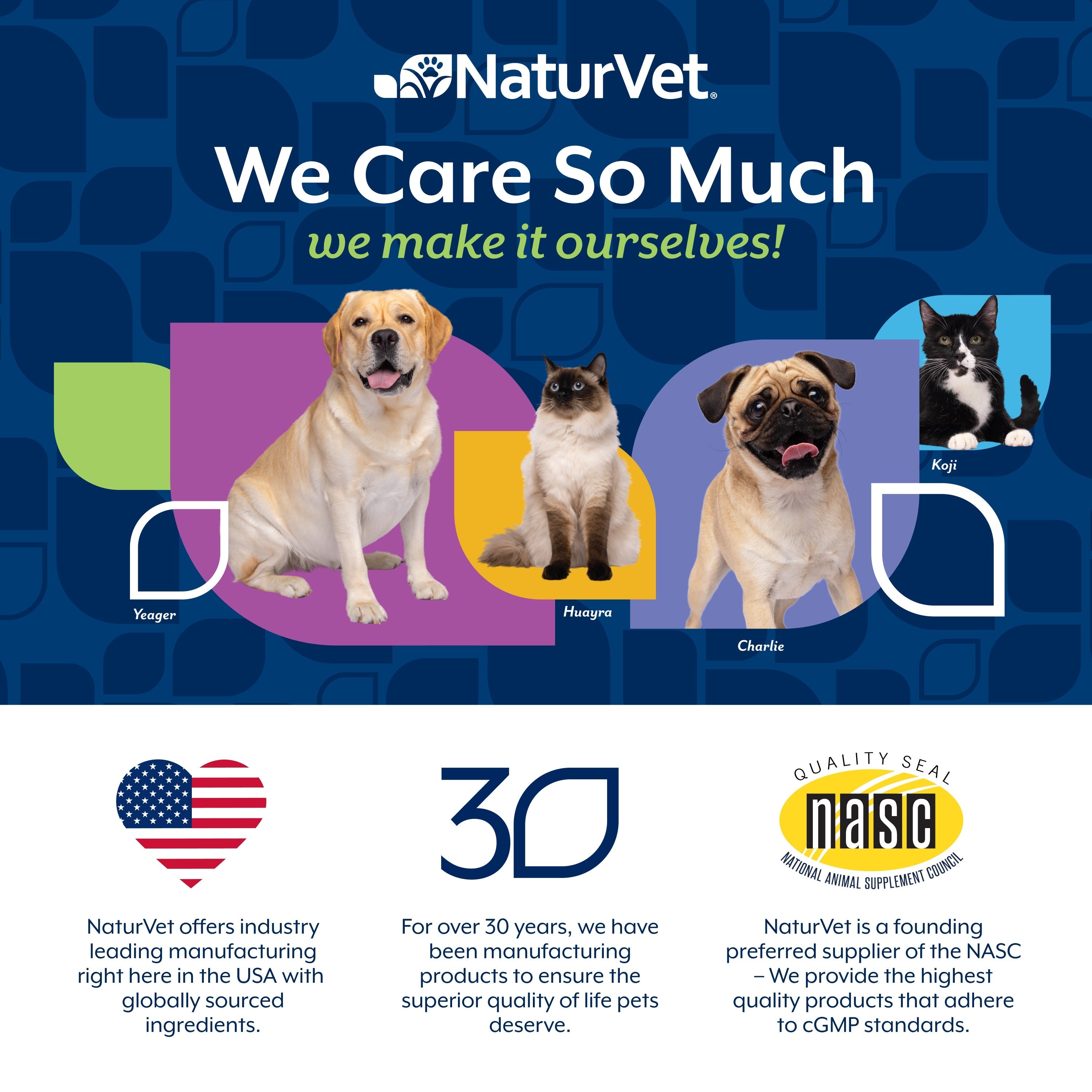 NaturVet Stool Ease Soft Chews for dogs — made in the USA by NaturVet, a founding NASC preferred supplier