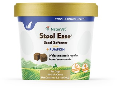 NaturVet Dog Stool Ease Stool Softener + Pumpkin Soft Chew