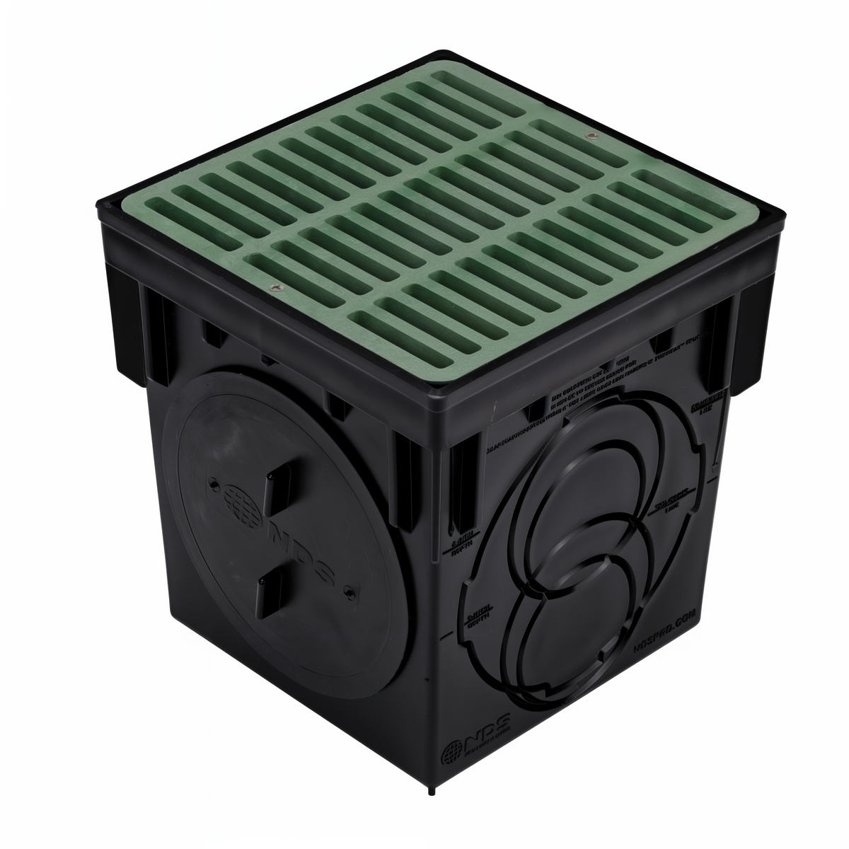 NDS 9 in. Square Catch Basin Drain Kit -- lifestyle