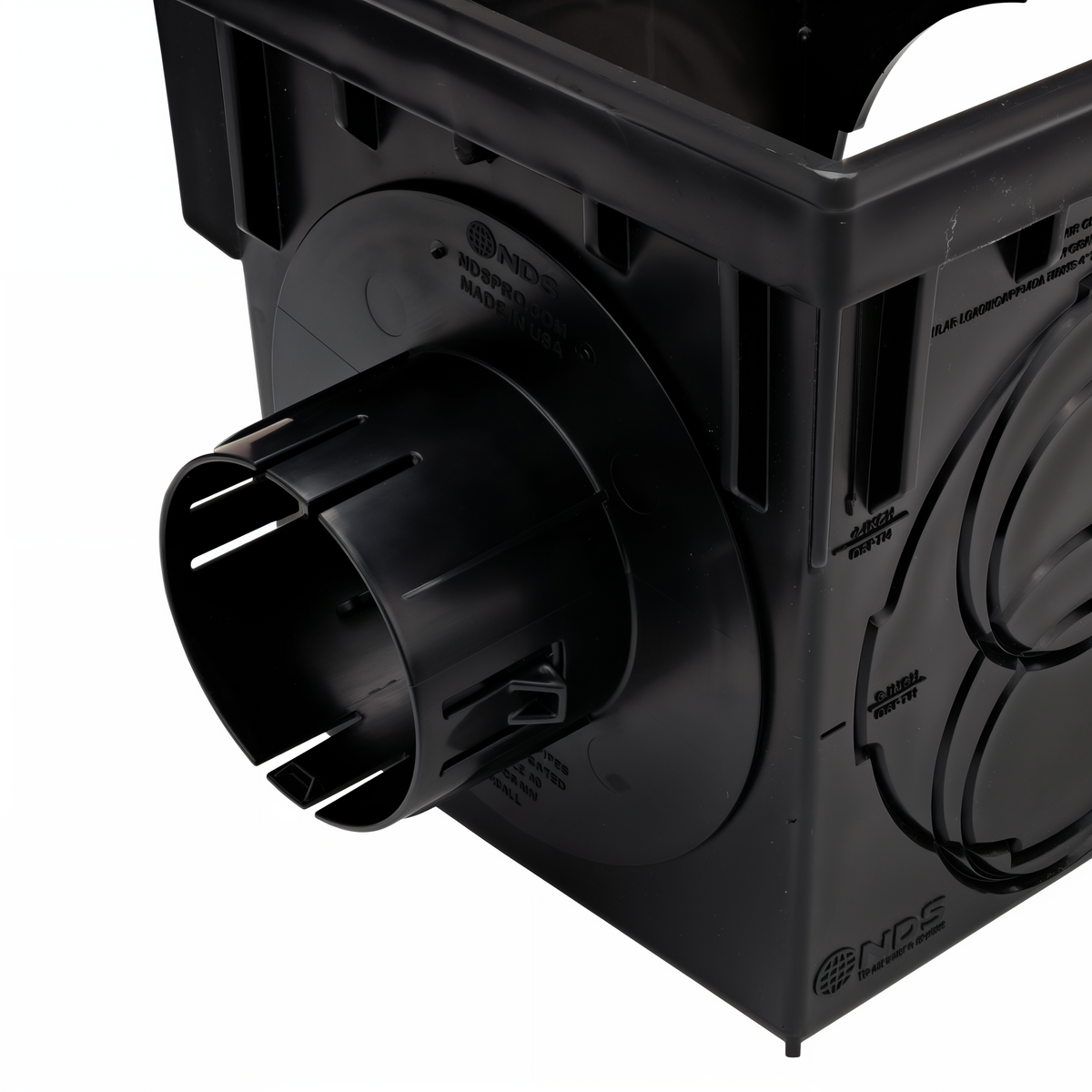 NDS 9 in. Square Catch Basin Drain Kit -- detail