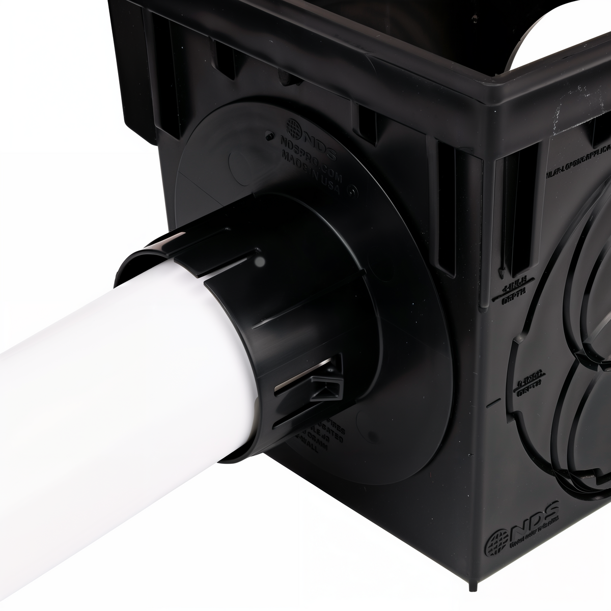 NDS 9 in. Square Catch Basin Drain Kit -- detail