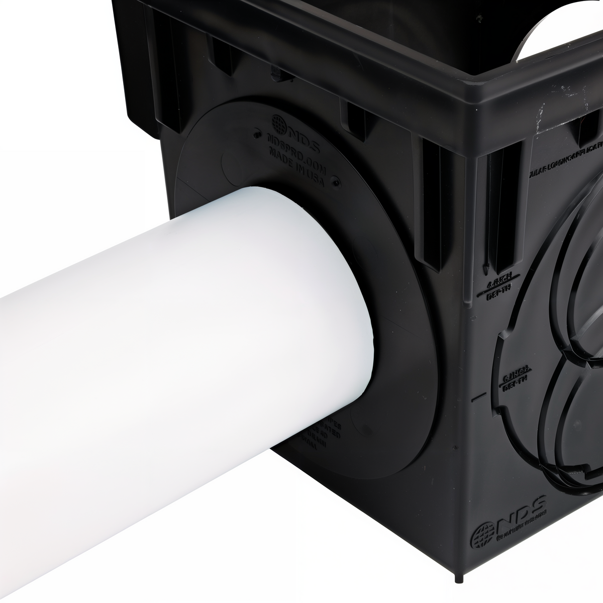 NDS 9 in. Square Catch Basin Drain Kit -- detail