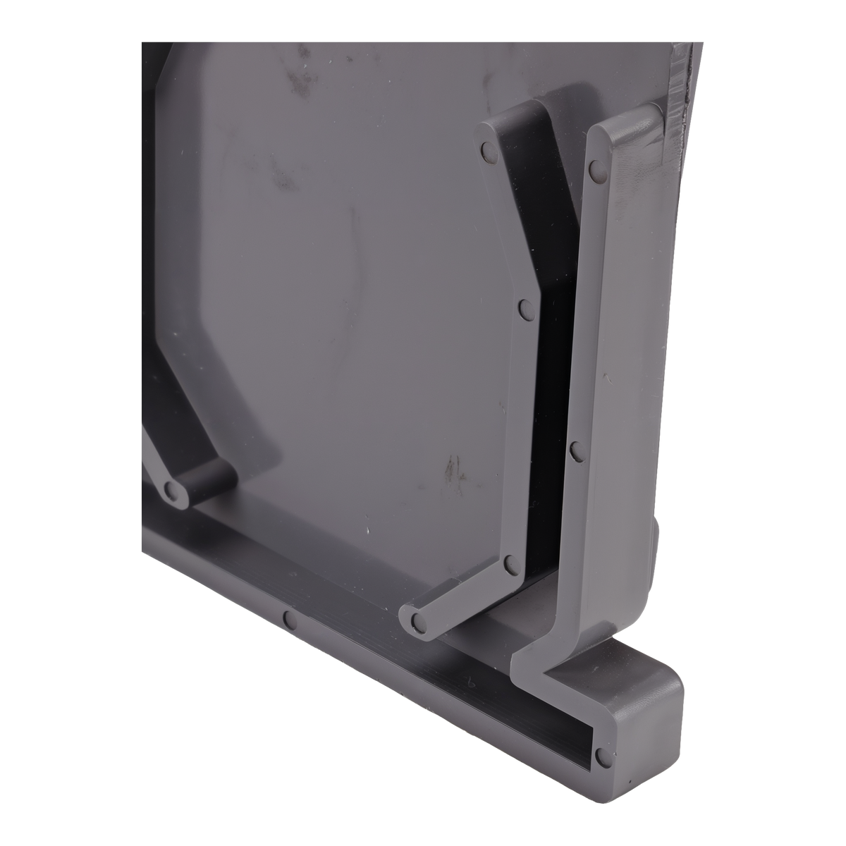 NDS Mini Channel Drain End Cap Gray -- product image